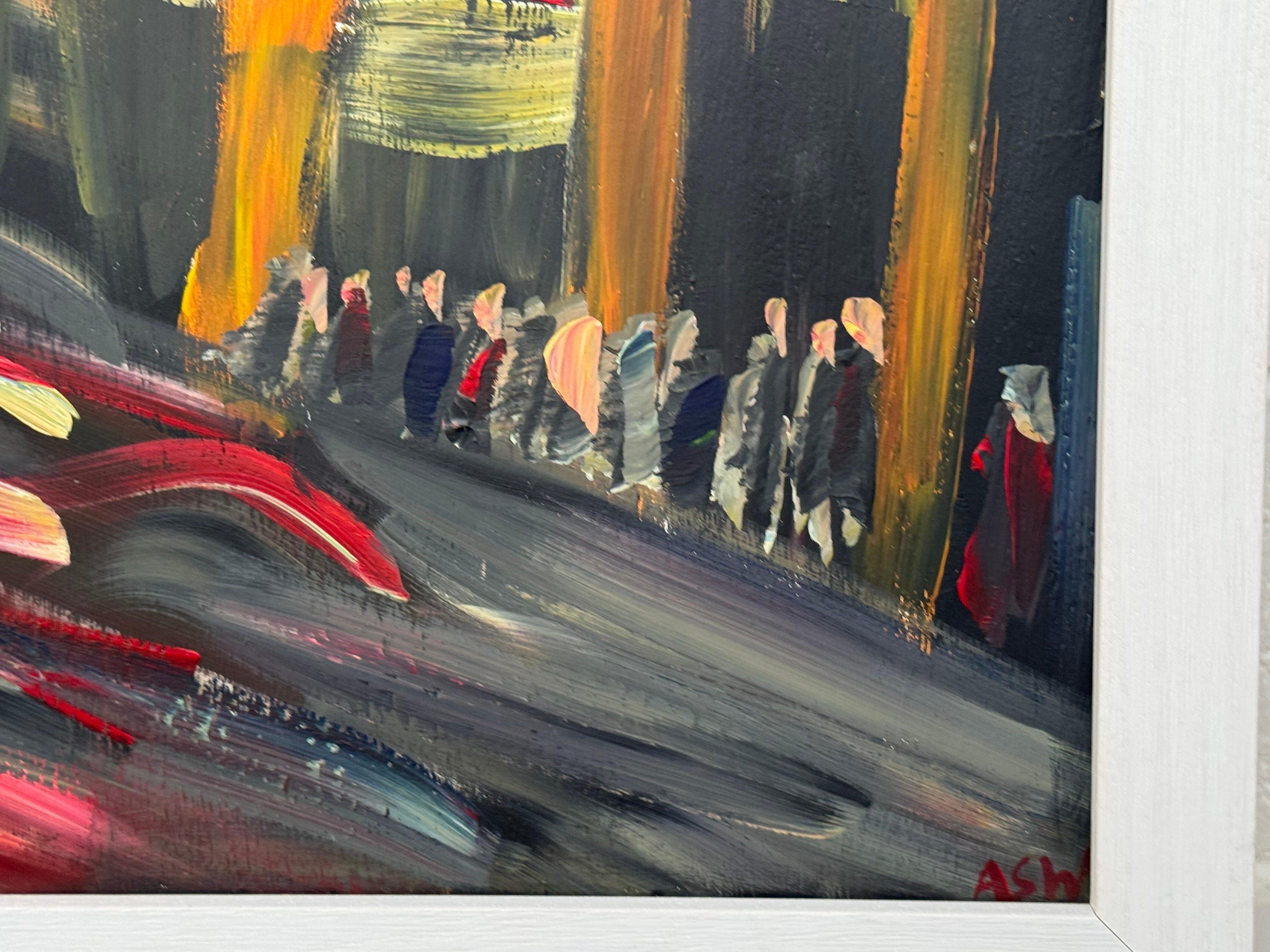 Manchester Abstract Expressionist Art by Contemporary Artist - a Rare Early Work For Sale 2