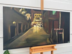 Manchester Back Alley - Dark Urban Landscape Art by Contemporary British Artist