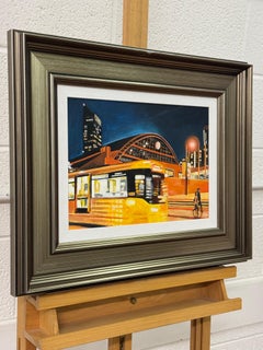 La gare centrale de Manchester dans un cadre en bronze, œuvre d'un artiste britannique contemporain