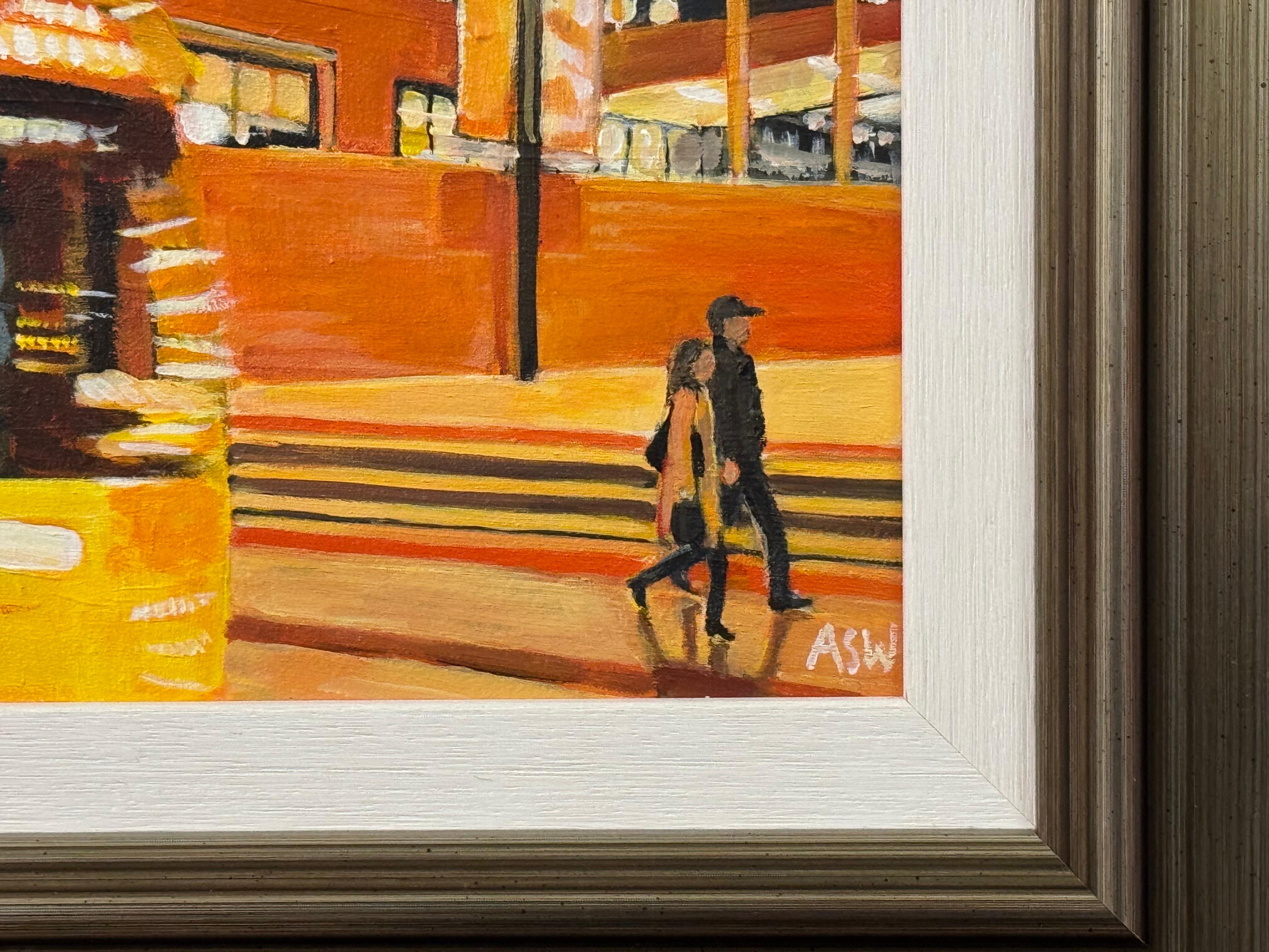 Estación central de tren de Manchester en marco de bronce por artista británico contemporáneo en venta 4