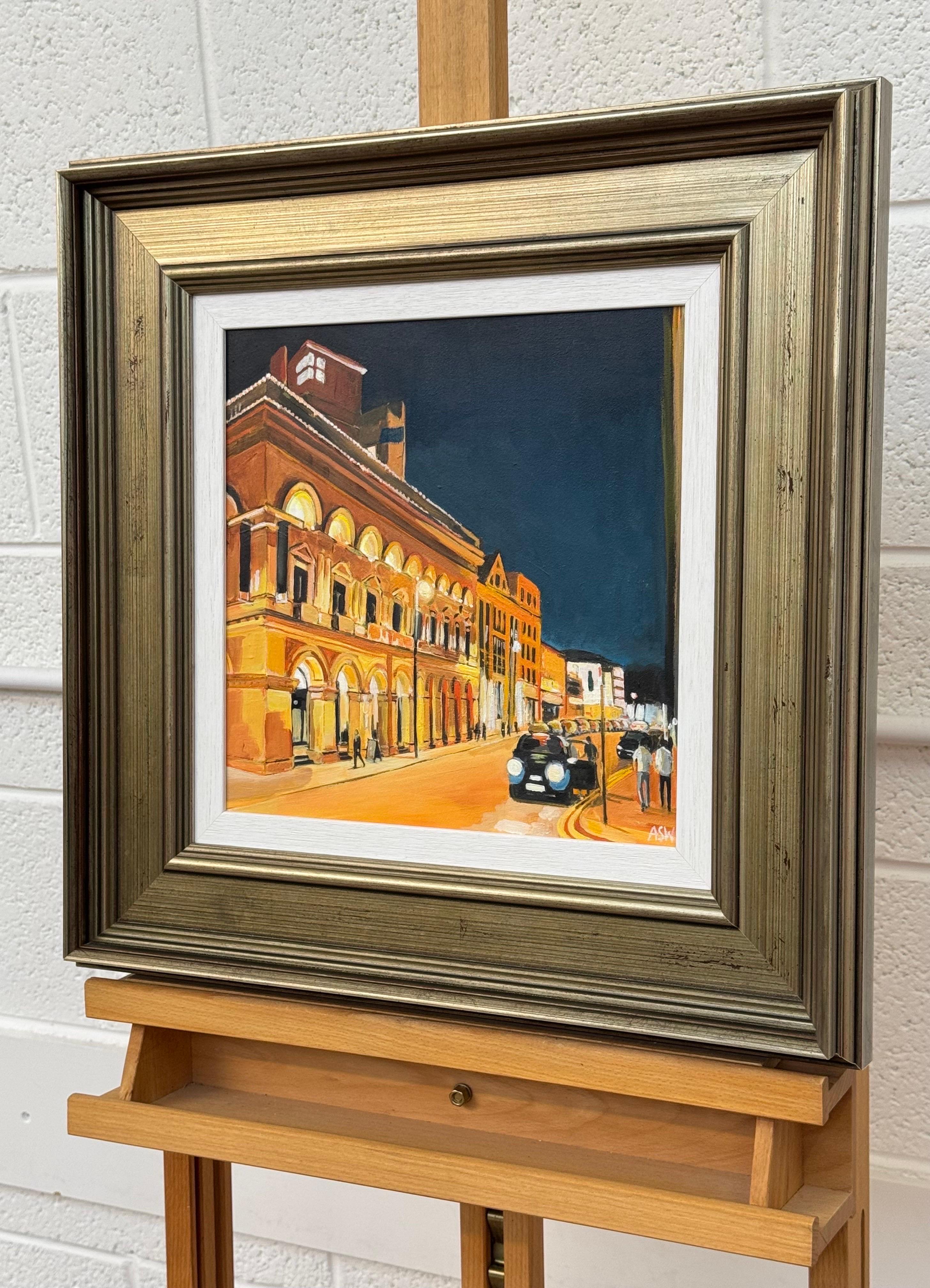 Manchester England Urban Art in a Bronze Frame by leading Contemporary British Artist, Angela Wakefield. Entitled the 