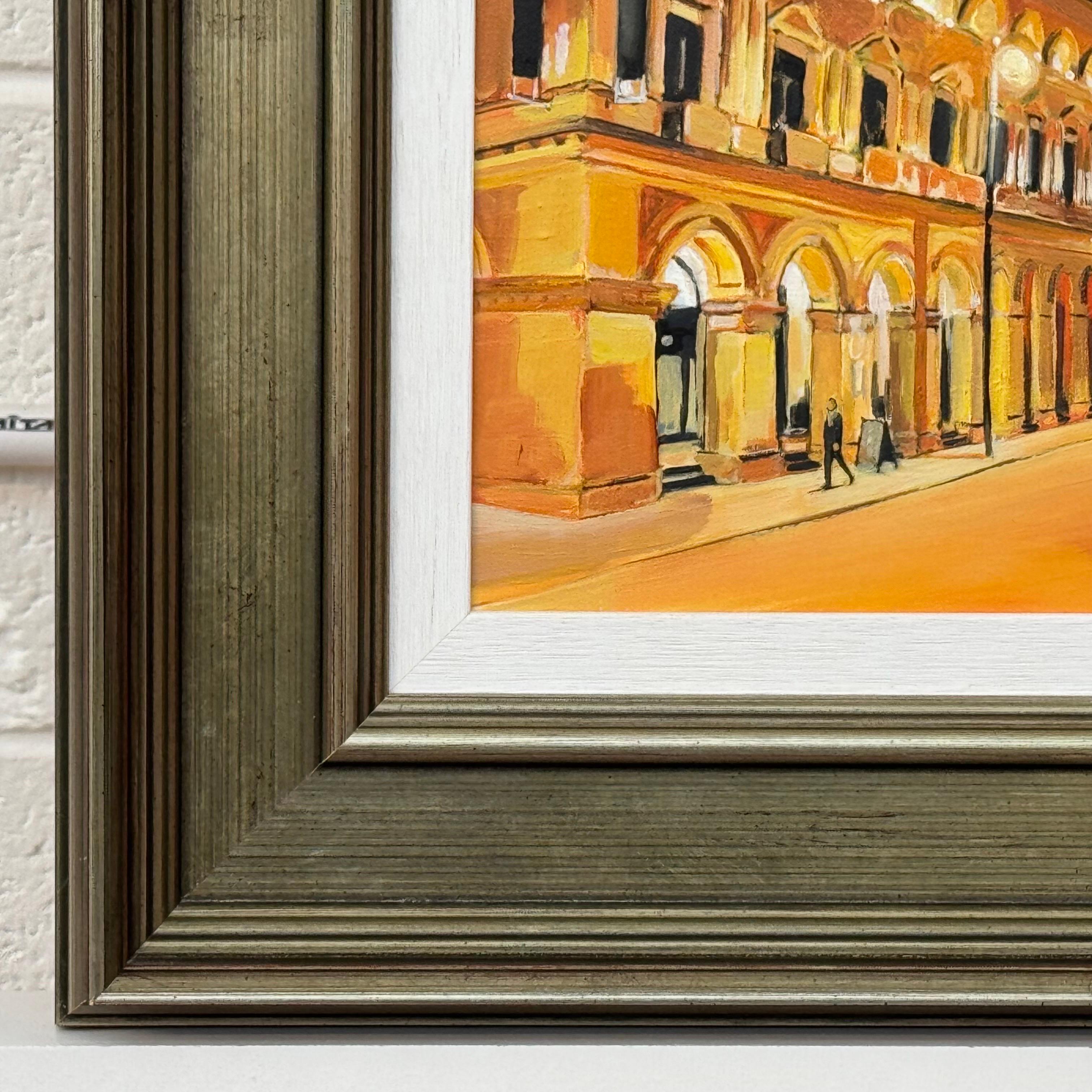 Manchester England Urban Art in a Bronze Frame by Contemporary British Artist For Sale 1