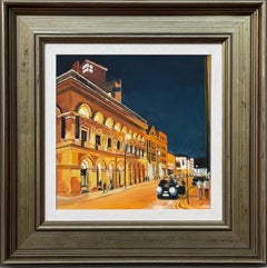 Manchester England Urban Art in a Bronze Frame by Contemporary British Artist