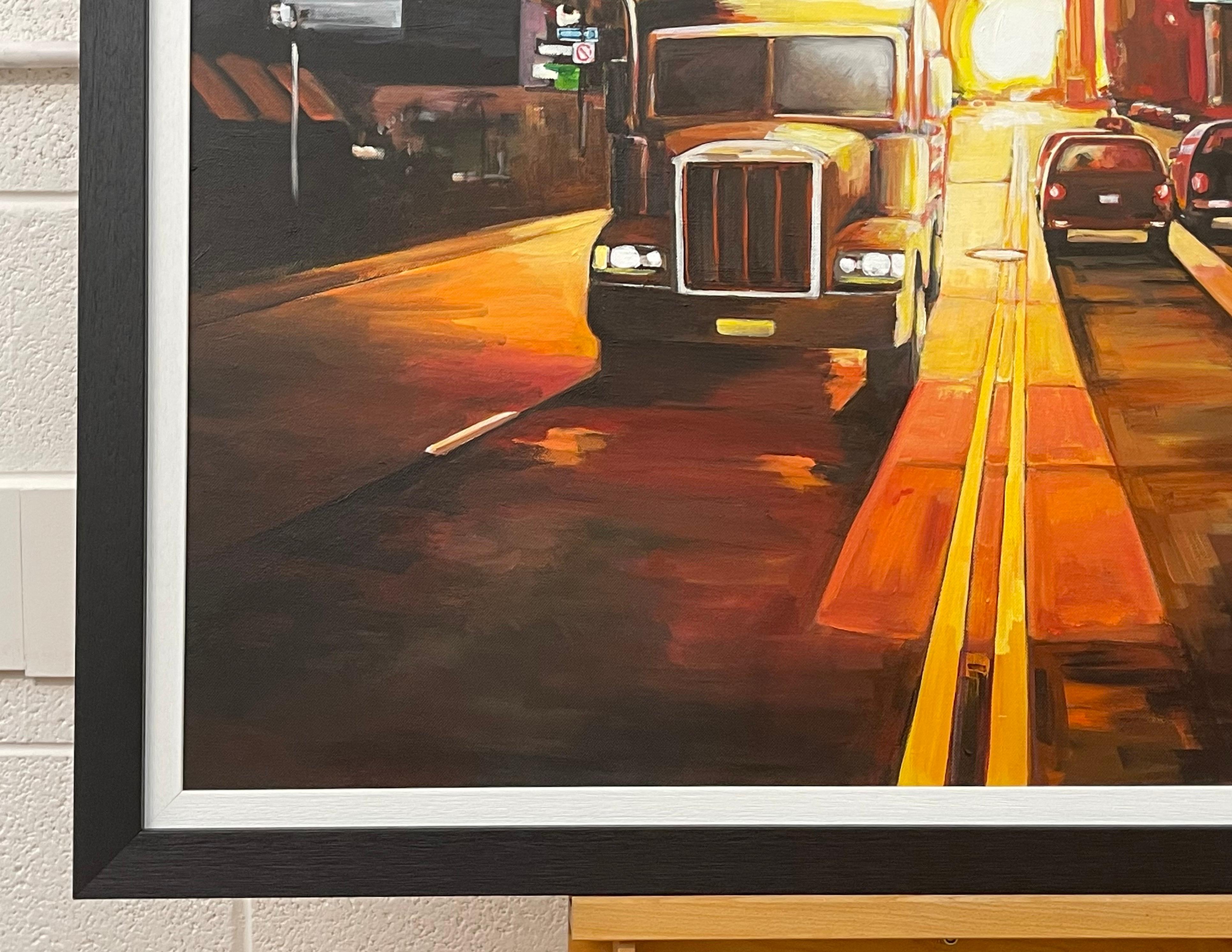 Manhattan Henge Truck Puesta de sol en Nueva York por un artista británico contemporáneo en venta 6