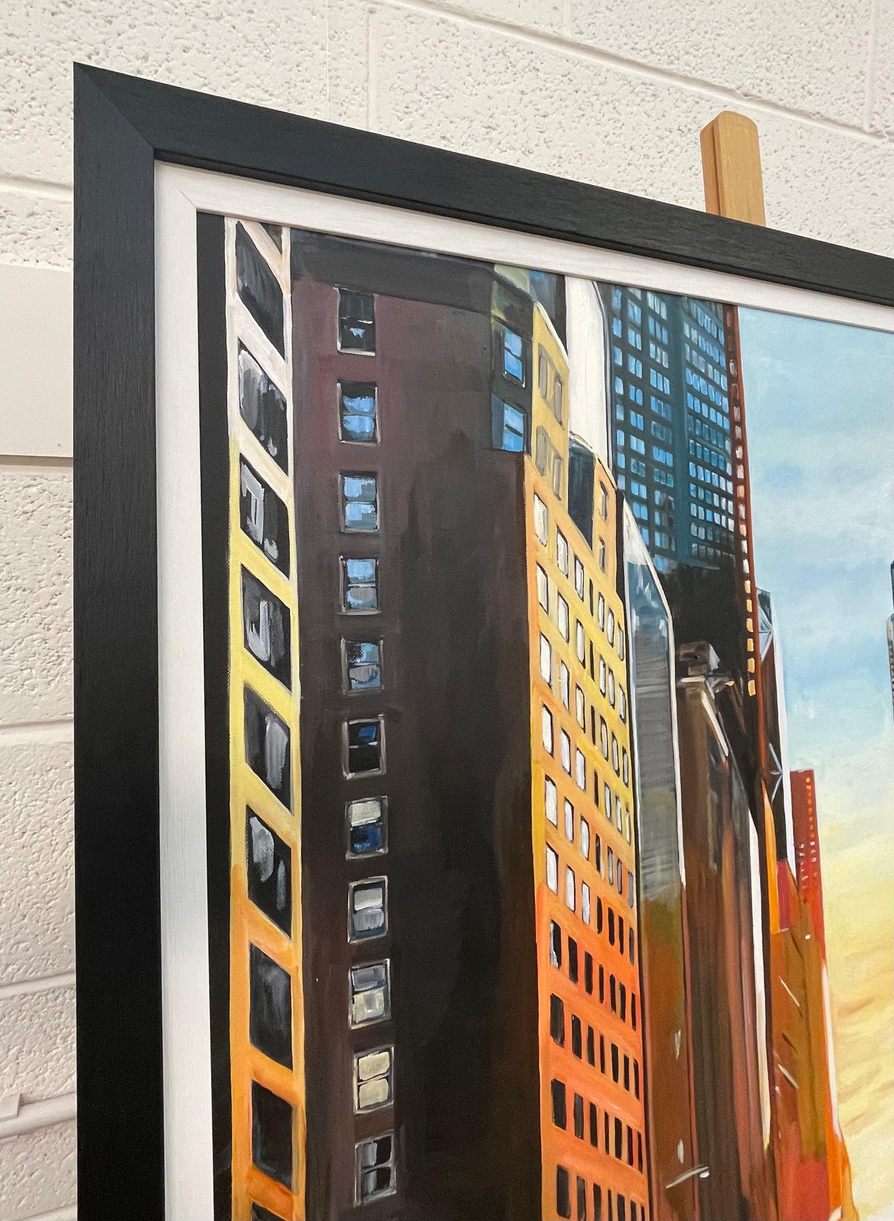 Manhattan Henge Truck Puesta de sol en Nueva York por un artista británico contemporáneo en venta 3