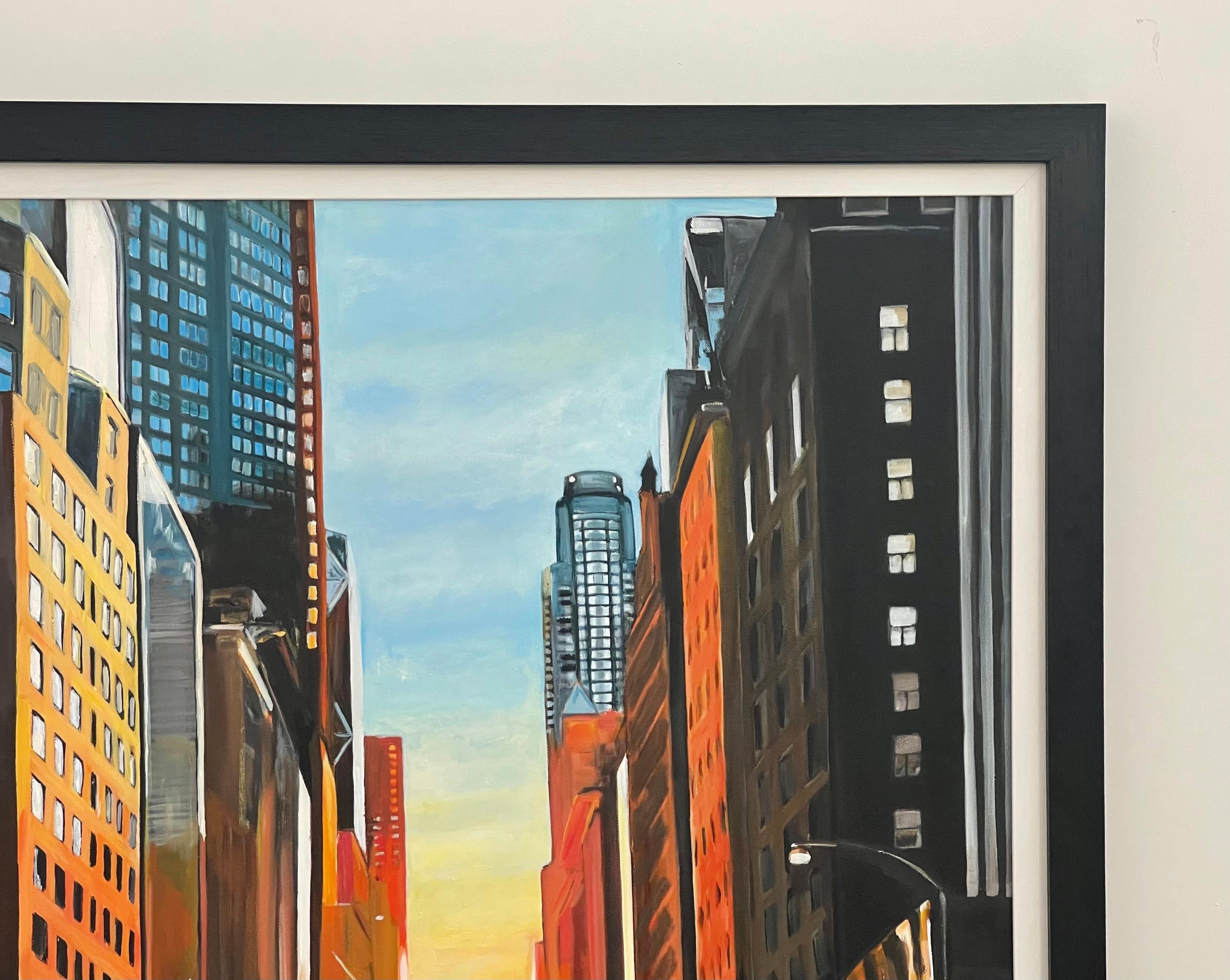 Manhattan Henge Truck Puesta de sol en Nueva York por un artista británico contemporáneo en venta 4