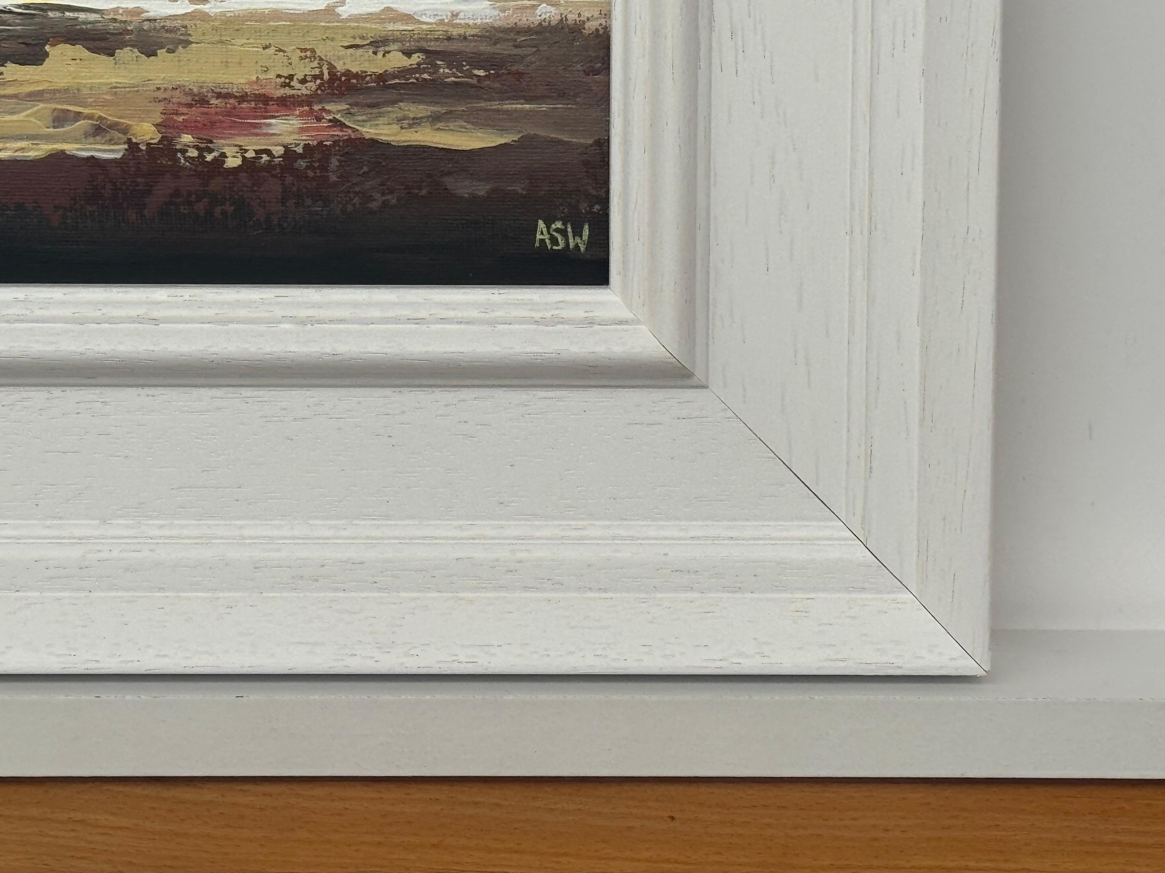Midnight Ember - Miniatura di un paesaggio astratto studiata da un artista contemporaneo in vendita 5