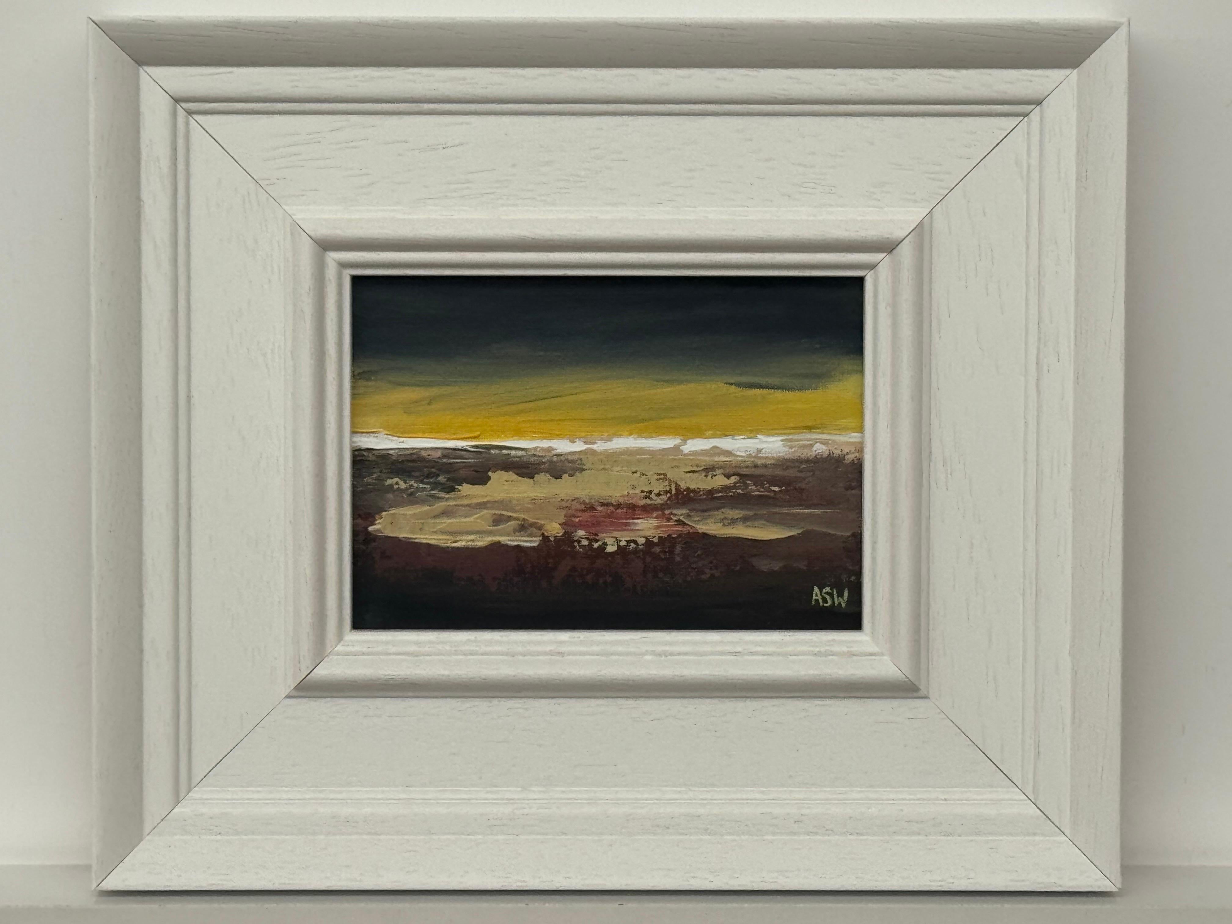Midnight Ember - Miniatura di un paesaggio astratto studiata da un artista contemporaneo in vendita 2