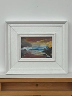 Miniature Abstract Landscape Art Study by Contemporary Artist