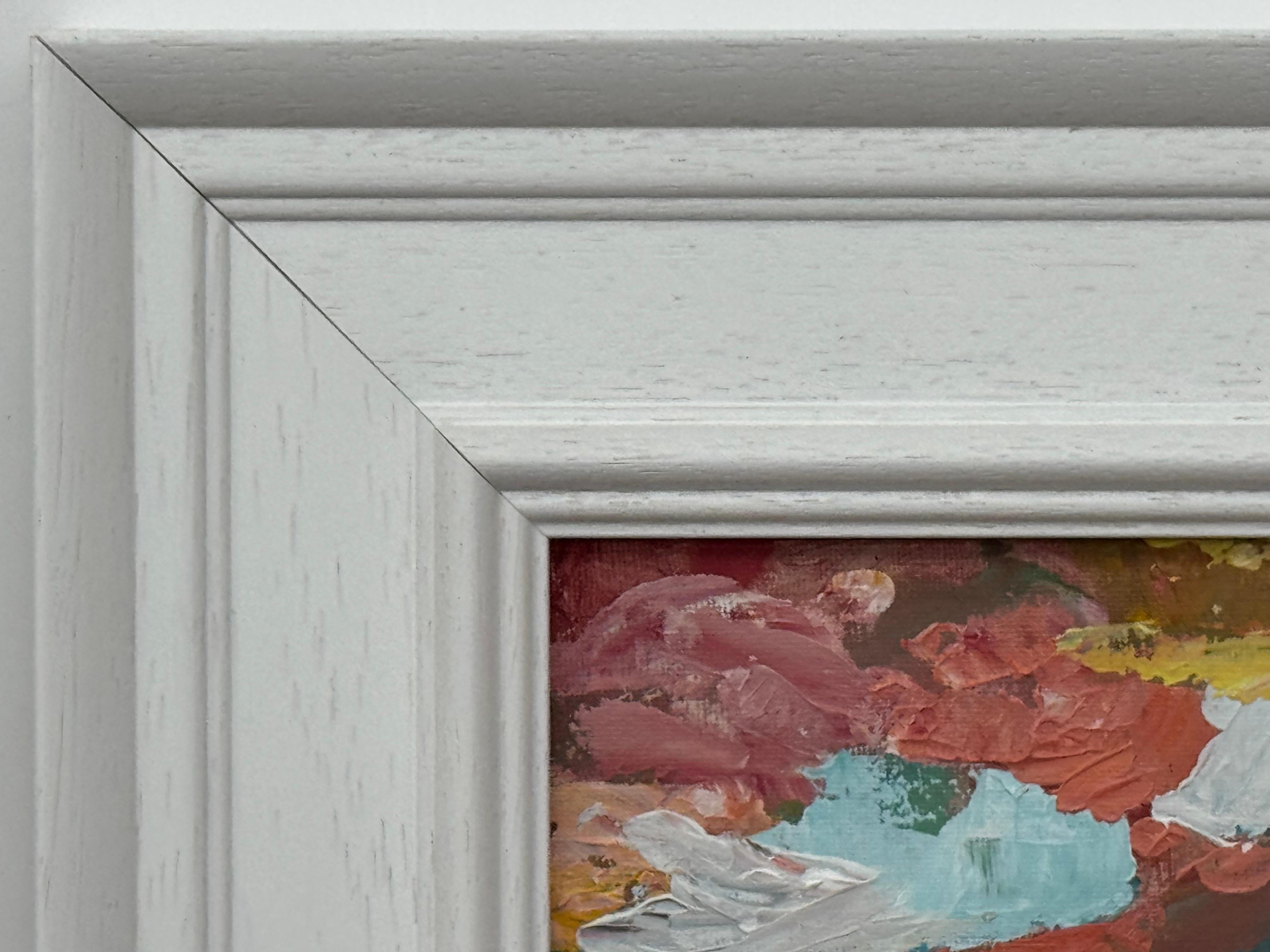Miniature Abstract Landscape Art Study by Contemporary Artist For Sale 1