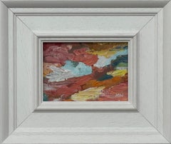 Miniature Abstract Landscape Art Study by Contemporary Artist