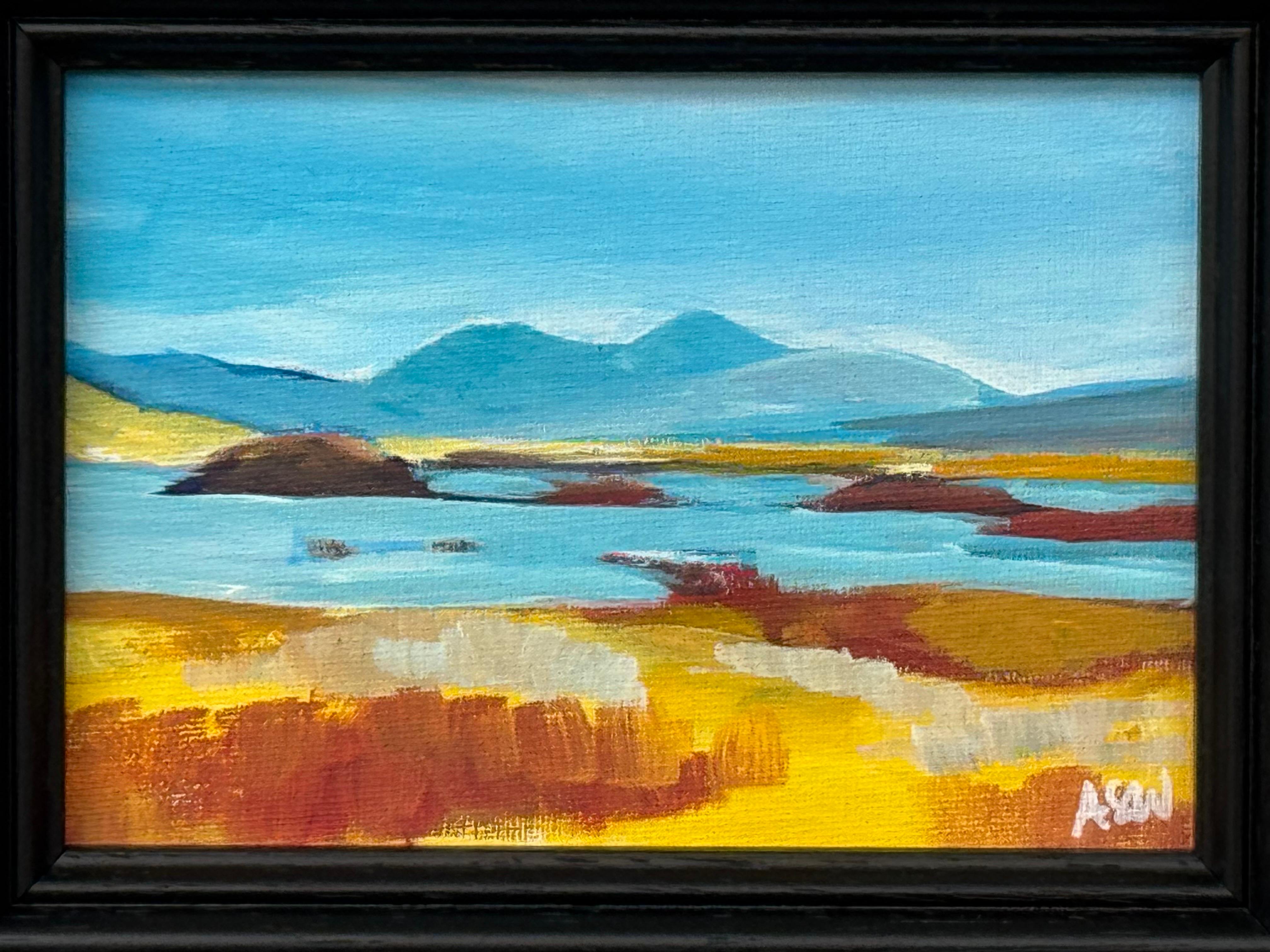 Paisaje en miniatura de las Tierras Altas de Escocia por un artista contemporáneo en venta 3