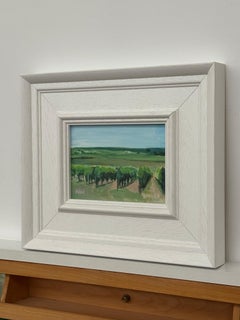 Miniature Landscape of French Vineyard in Wine Region using Pastel Shades