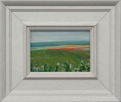 Miniature Landscape of French Vineyard in Wine Region using Pastel Shades