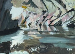 Miniature Landscape of Rydal Caves on Loughrigg Fell in Lake District England