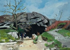 Miniature Landscape of Rydal Caves on Loughrigg Fell in Lake District England