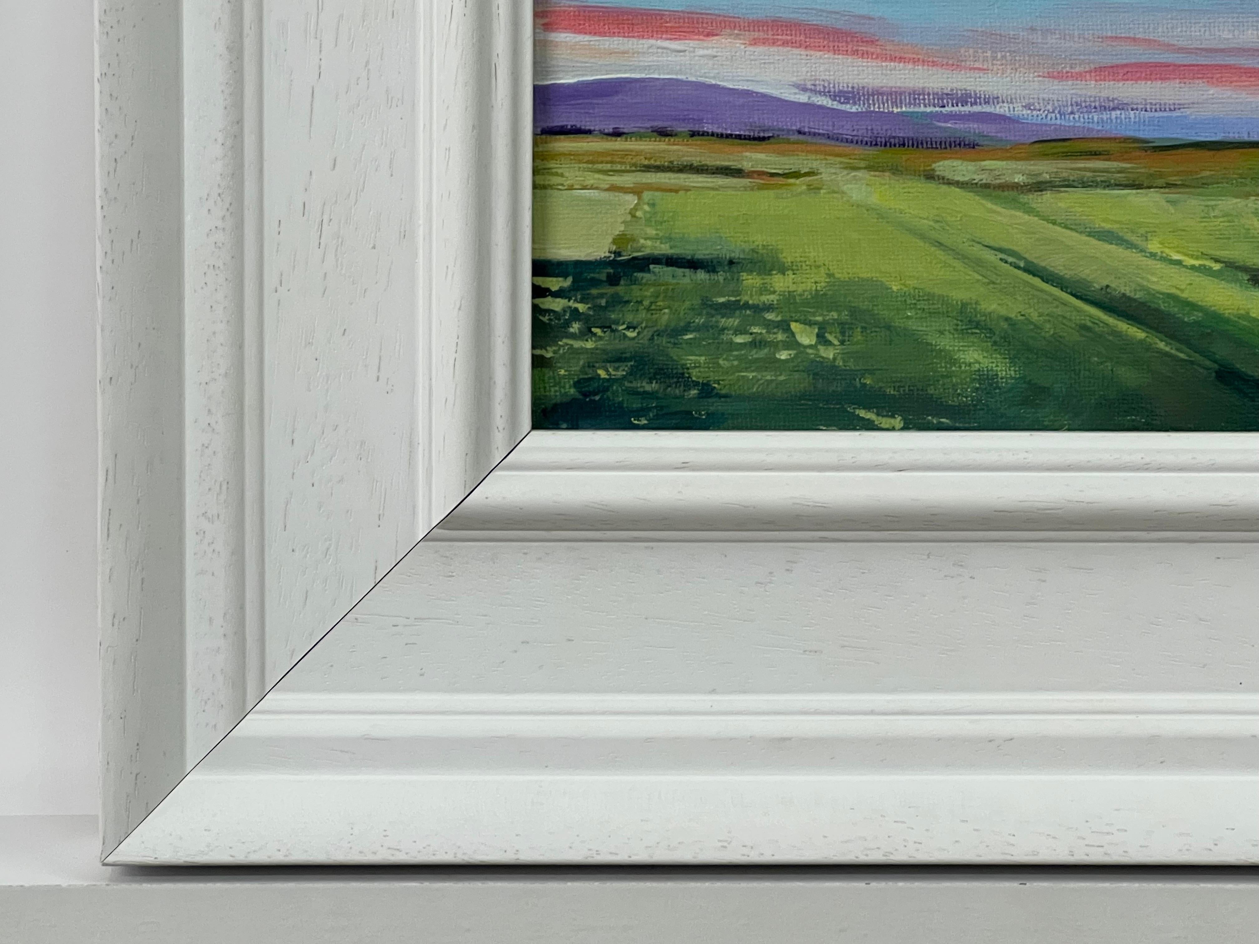 Miniature Landscape of the East Coast of the Scottish Highlands by Contemporary British Artist Angela Wakefield. Brora Beach, Scotland.

Art measures 7 x 5 inches
Frame measures 12 x 10 inches

Angela Wakefield has twice been on the front cover of
