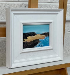 Miniature Landscape Study of Devon Coastline UK by Contemporary British Artist