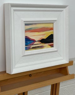 Miniature Landscape Study of Scottish Highlands by Contemporary British Artist