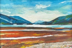 Miniature Landscape Study of Scottish Highlands by Contemporary British Artist