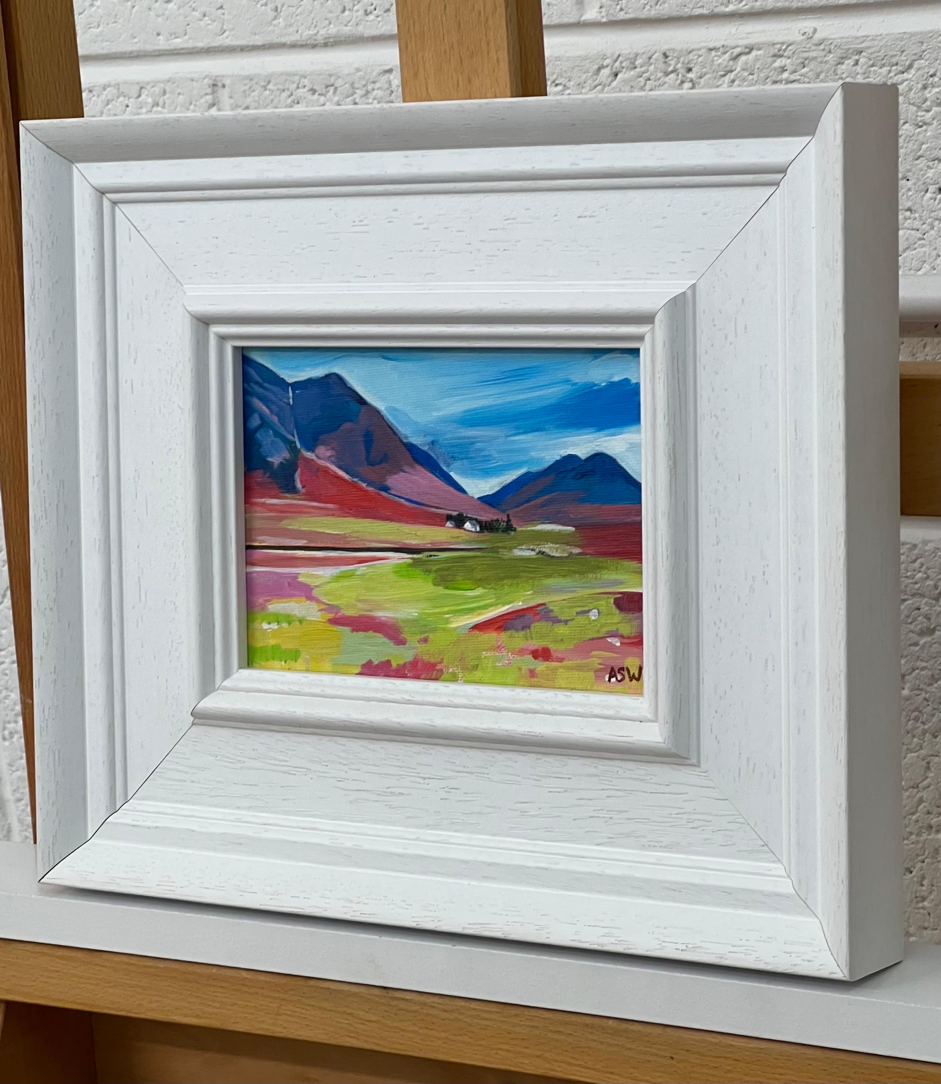 Miniature Landscape Study of Scottish Highlands by Contemporary British Artist For Sale 1