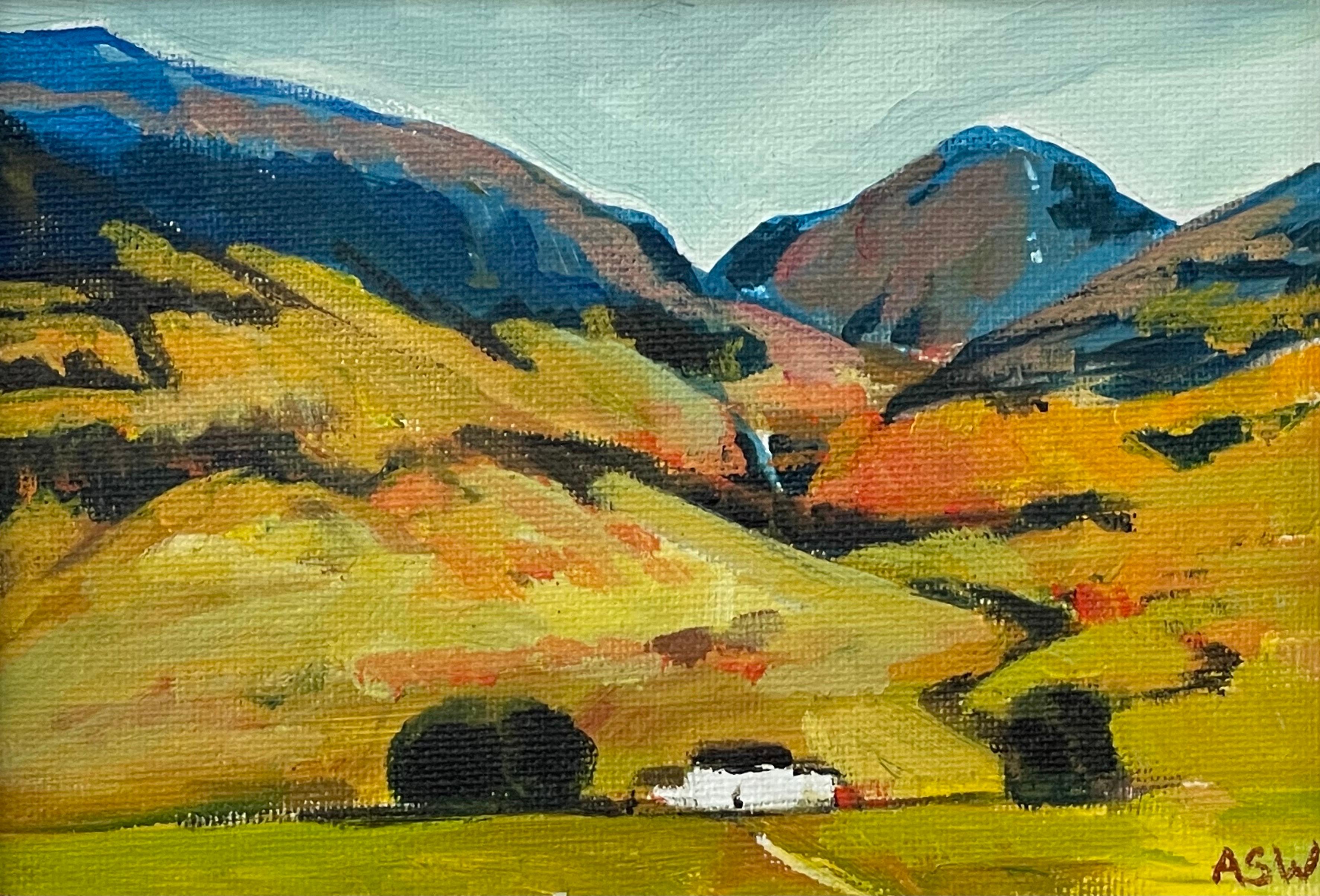 Miniature Landscape Study of the Scottish Highlands by Contemporary British Artist Angela Wakefield

Art measures 6 x 4 inches
Frame measures 12 x 10 inches 

Angela Wakefield has twice been on the front cover of ‘Art of England’ and featured in