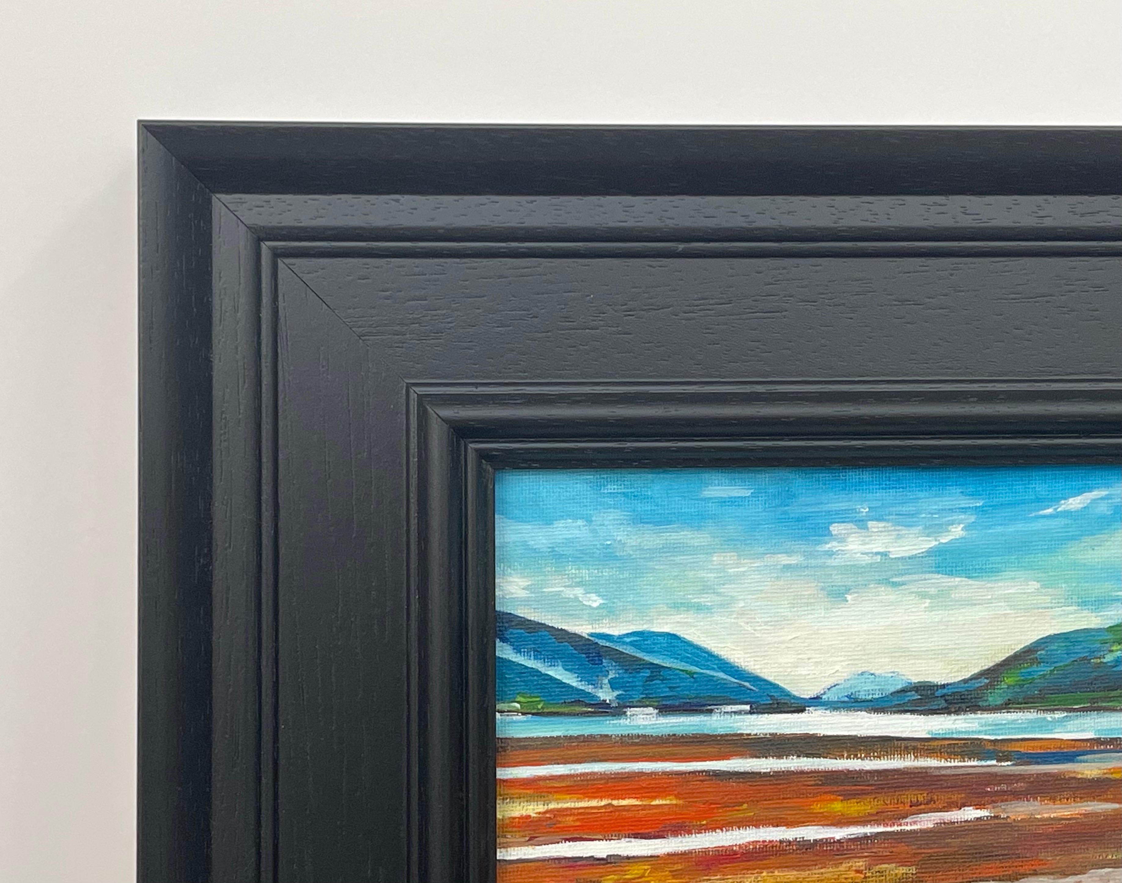 Estudio de paisaje en miniatura de las Tierras Altas de Escocia por un artista británico contemporáneo en venta 2