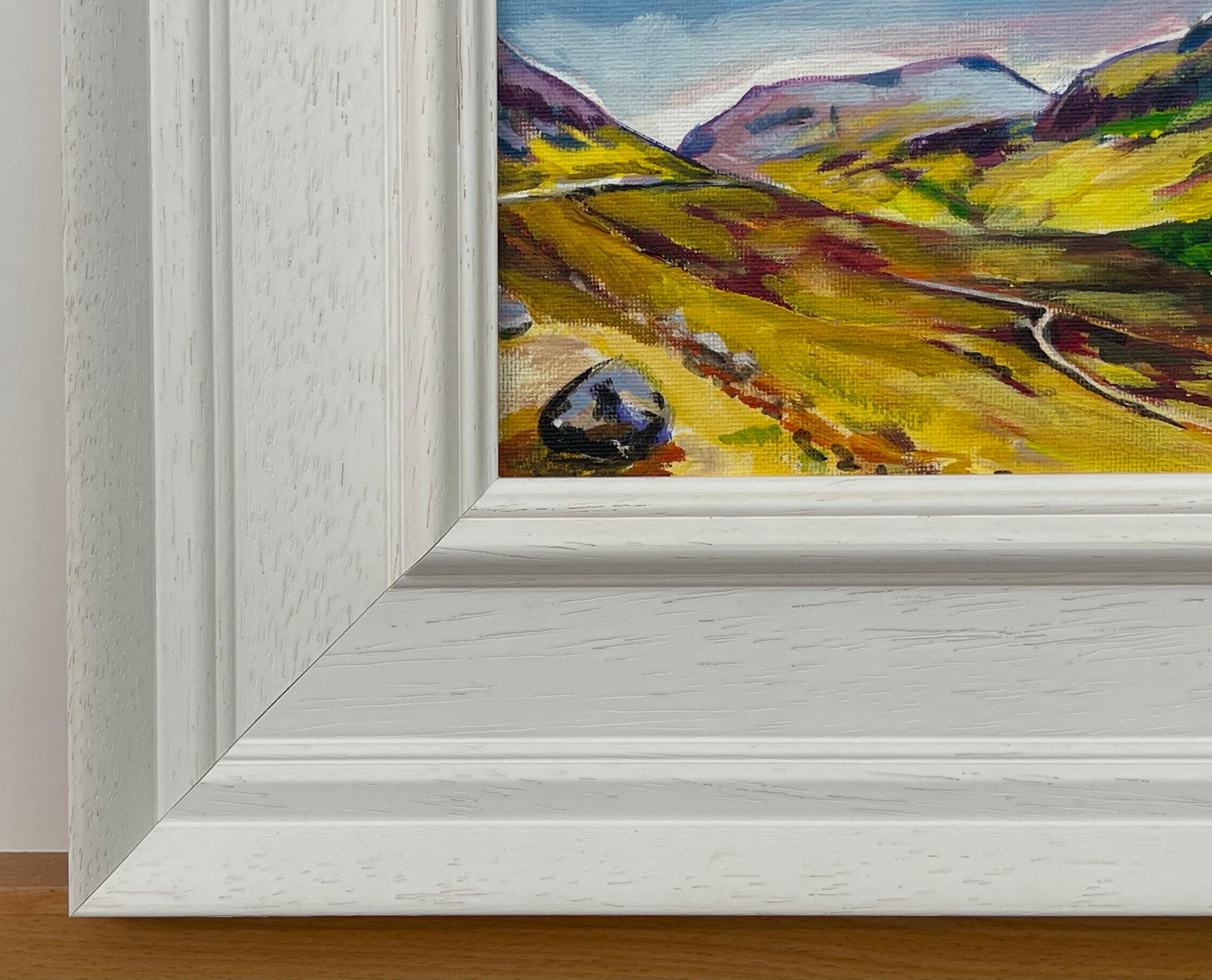 Miniature Landscape Study of Scottish Highlands by Contemporary British Artist 2