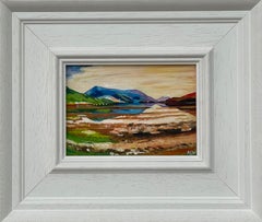 Miniature Landscape Study of Scottish Highlands by Contemporary British Artist
