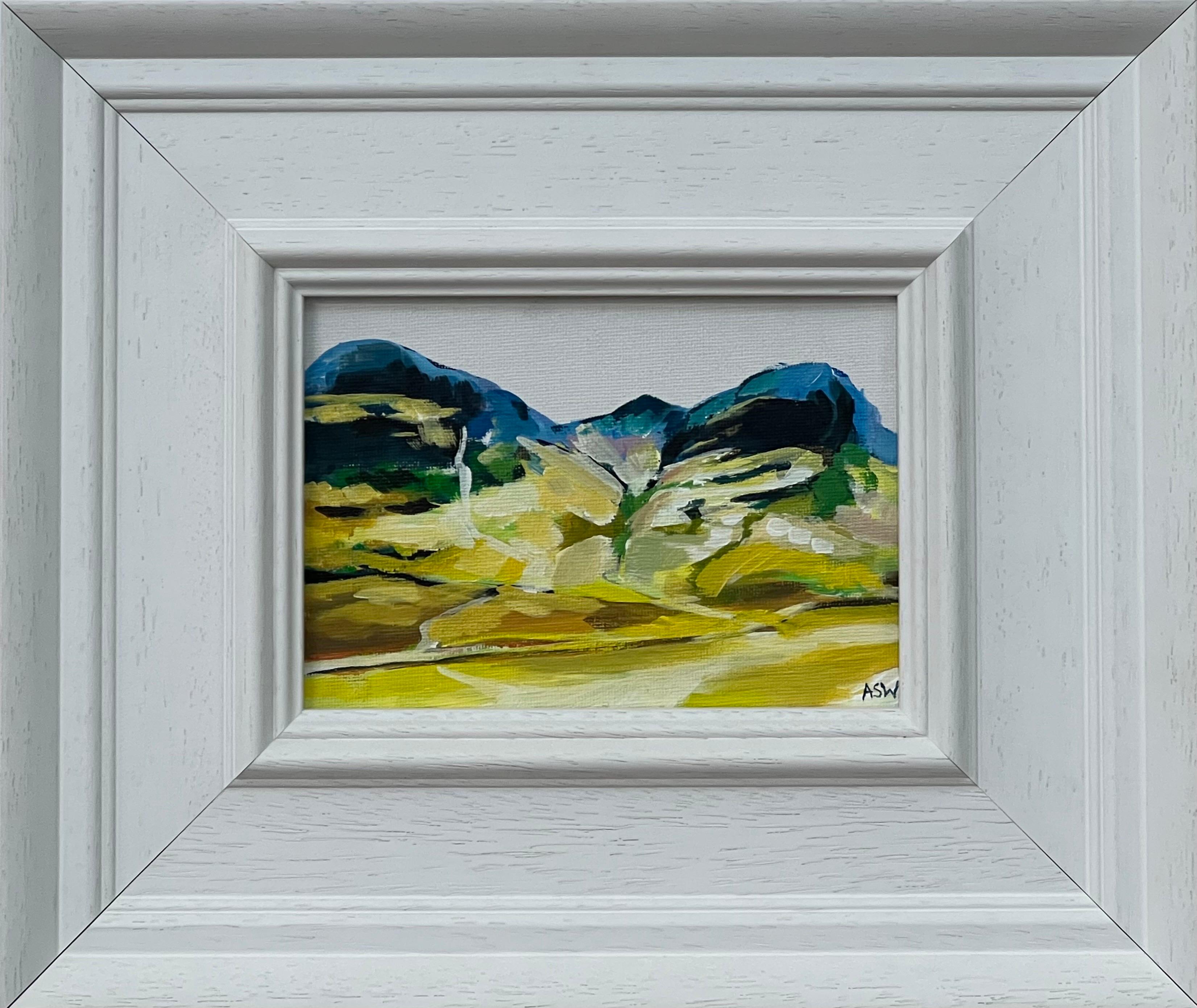 Landscape Painting di Angela Wakefield - Miniatura di un paesaggio delle Highlands scozzesi realizzata da un artista britannico contemporaneo