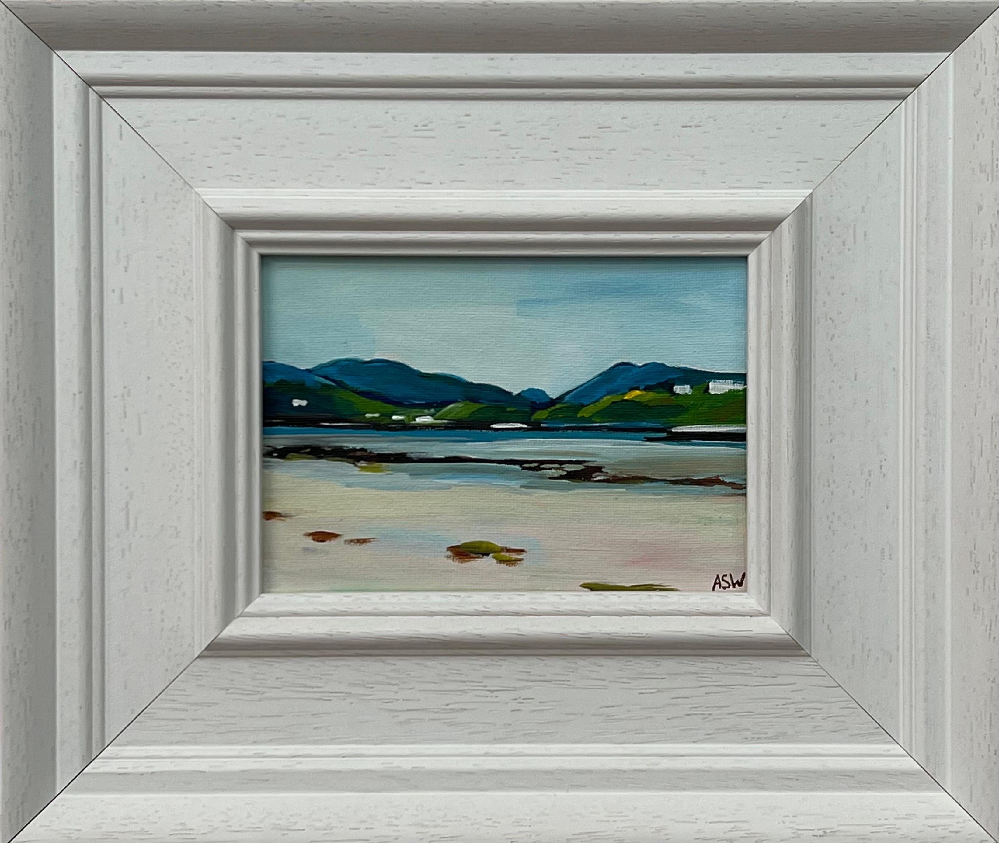 Miniature Landscape Study of Scottish Highlands by Contemporary British Artist