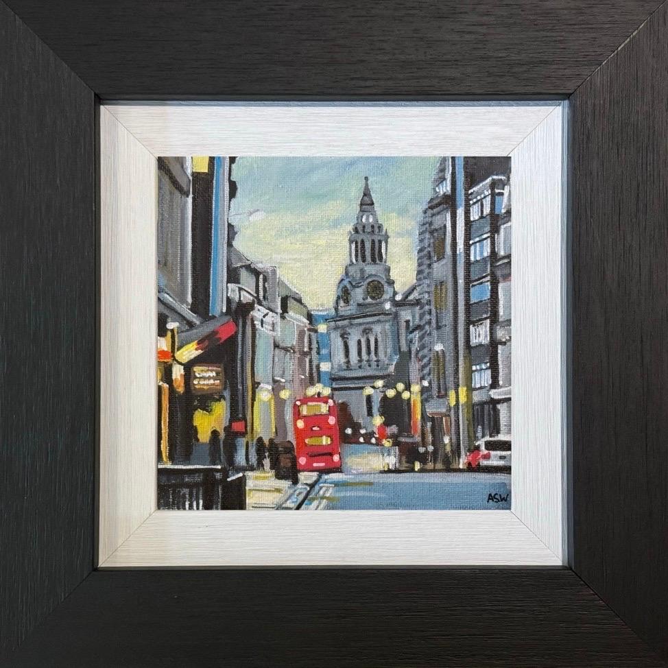 Miniatura dell'orologio della Cattedrale di St Paul a Londra realizzata da un artista britannico