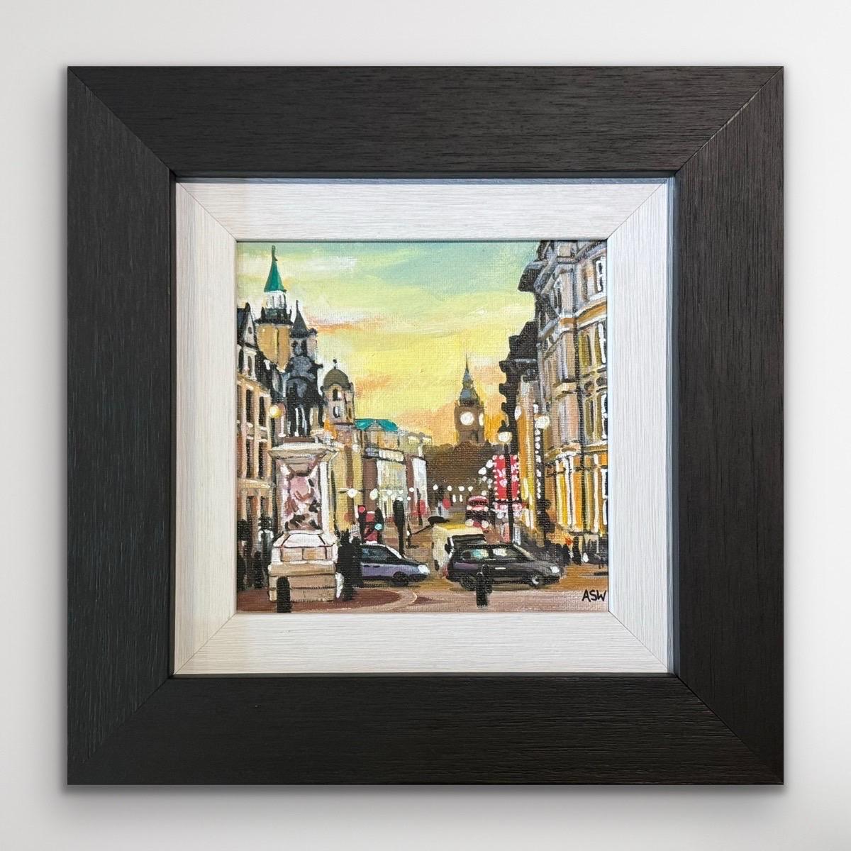 Miniatura di Trafalgar Square Londra Westminster realizzata dalla British City Artist - un originale unico realizzato da Angela Wakefield, artista leader nel settore dei paesaggi urbani contemporanei. Fa parte della Collezione di Londra. 

L'arte