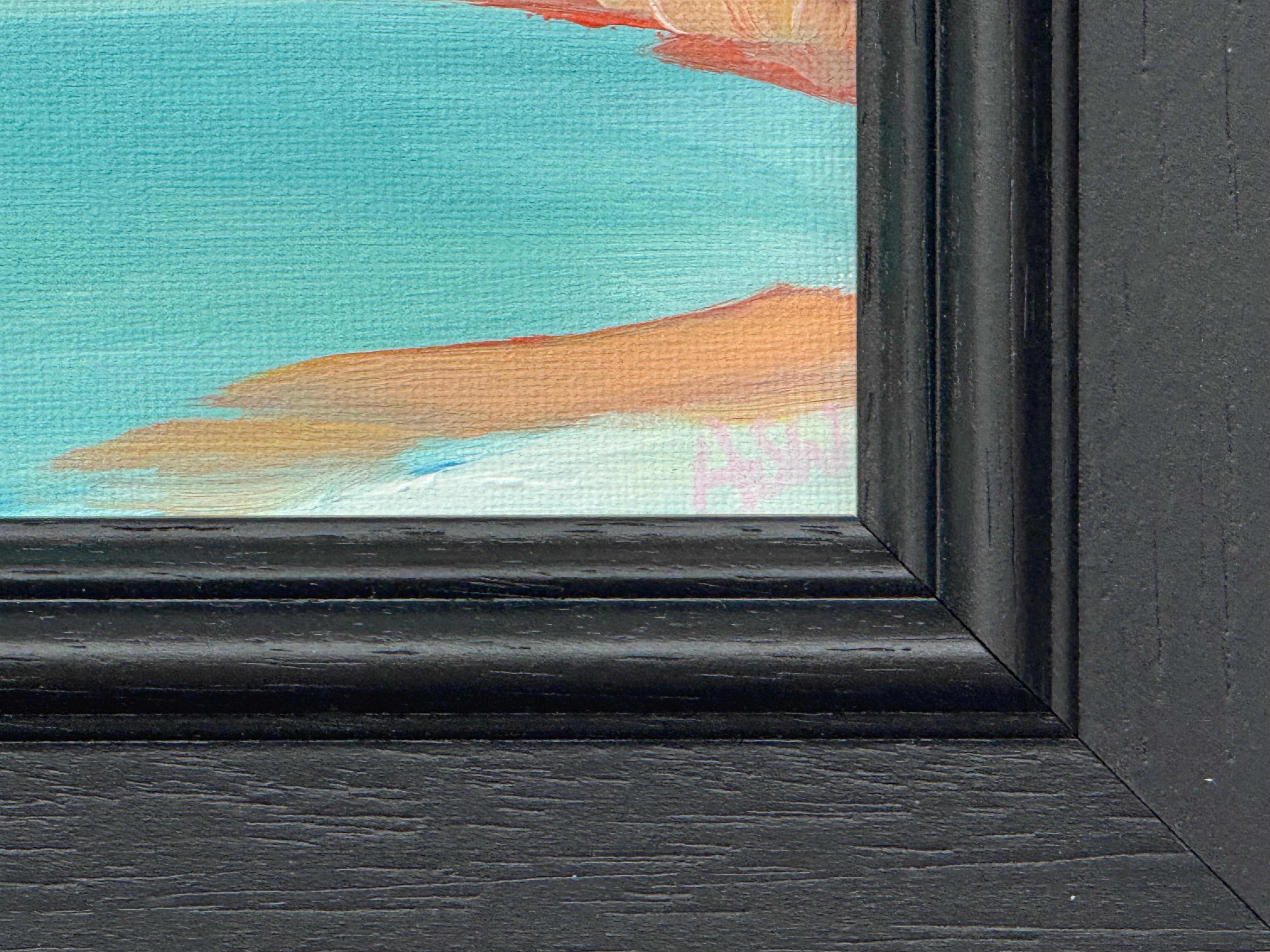 Miniature Seascape Art Study of South English Coastline by Contemporary Artist (en anglais seulement) en vente 6