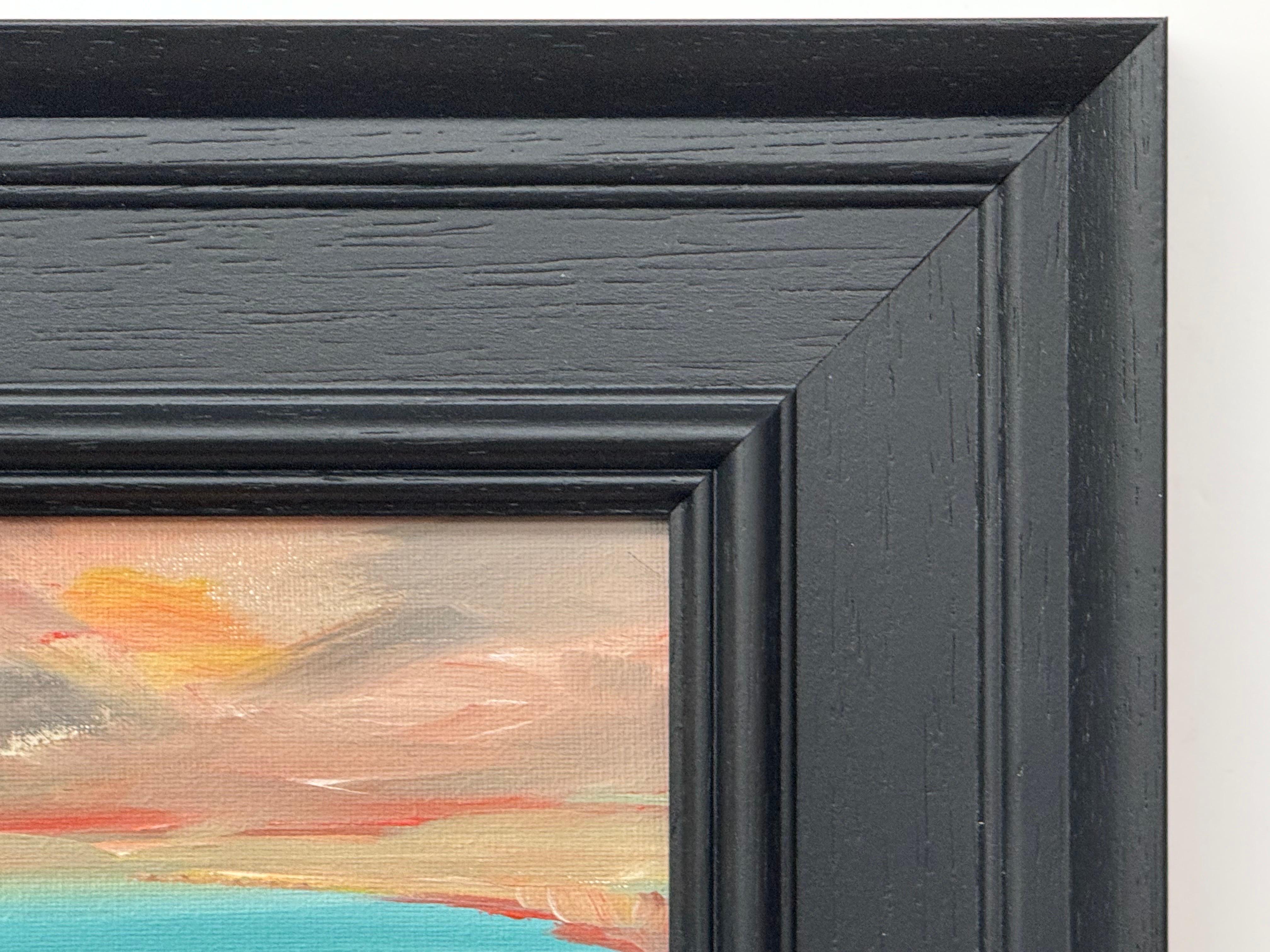Miniature Seascape Art Study of South English Coastline by Contemporary Artist (en anglais seulement) en vente 2