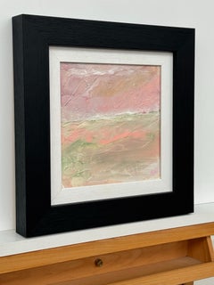 Miniature Textured Abstract Art Unique Original Painting using Pink Colours