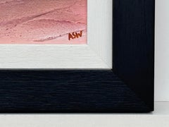 Miniature Textured Abstract Art Unique Original Painting using Soft Pinks