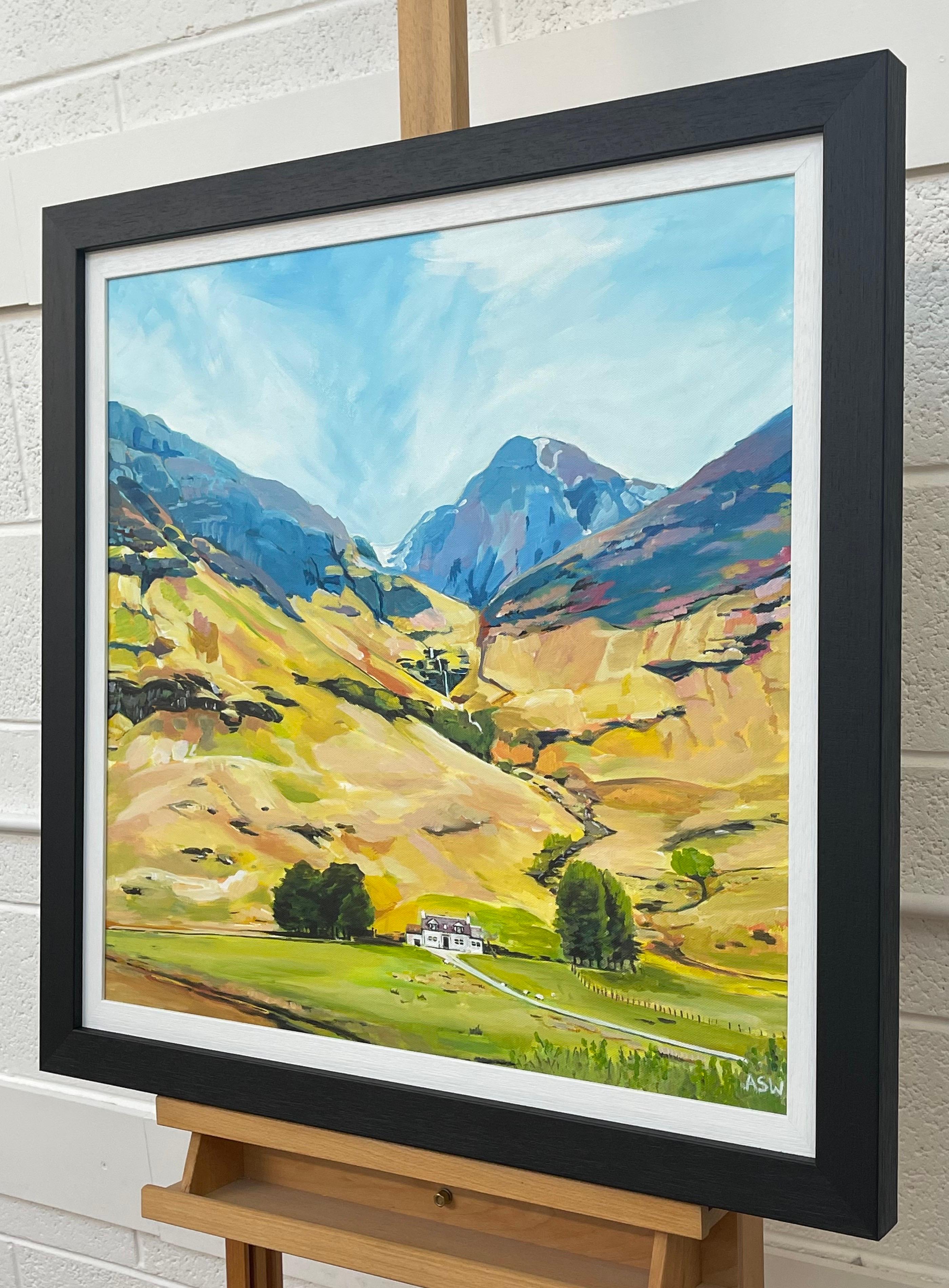 Peinture de paysage moderne des Highlands écossais par un artiste contemporain - Contemporain Painting par Angela Wakefield