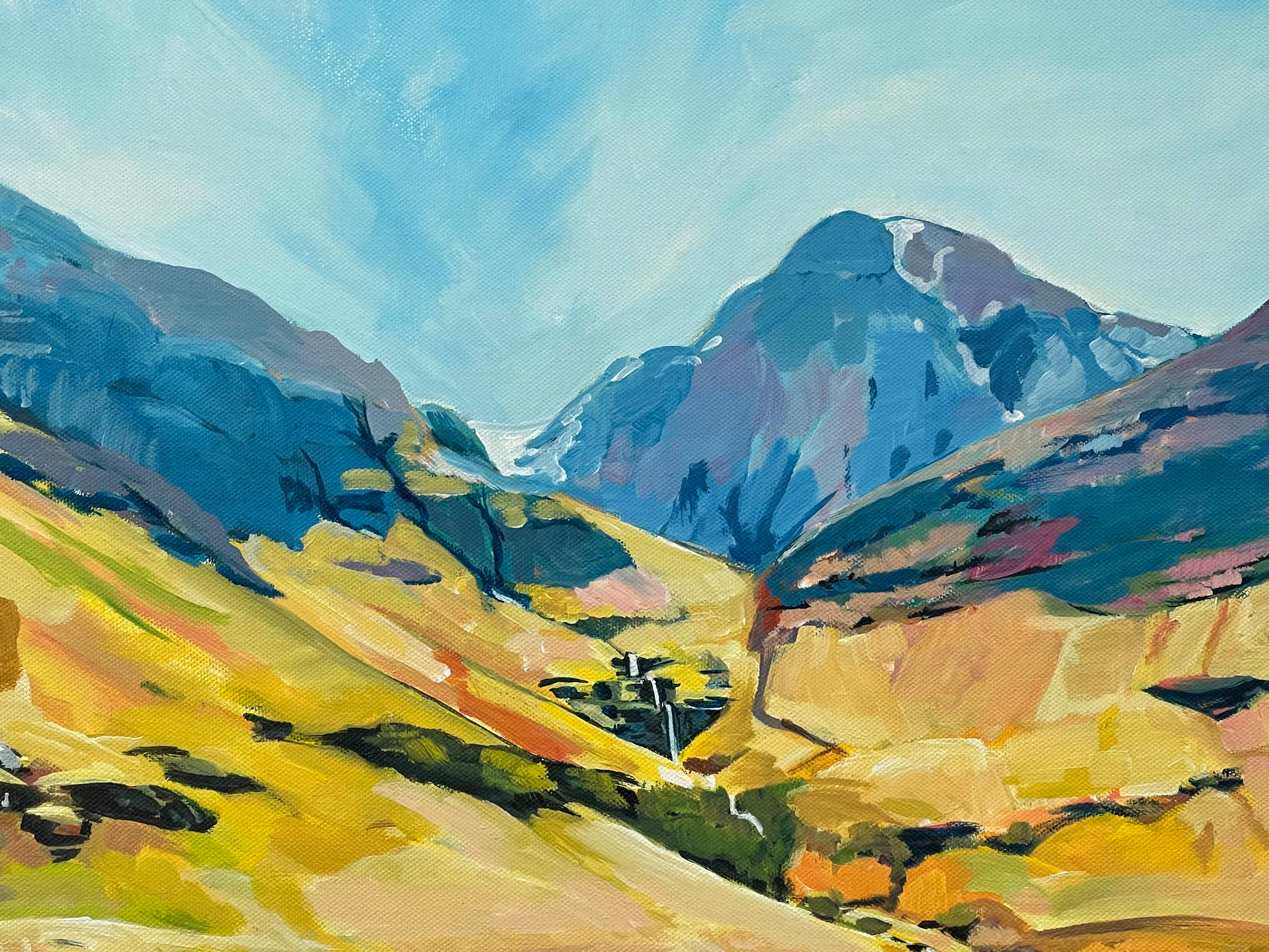 Peinture de paysage moderne des Highlands écossais par un artiste contemporain en vente 1