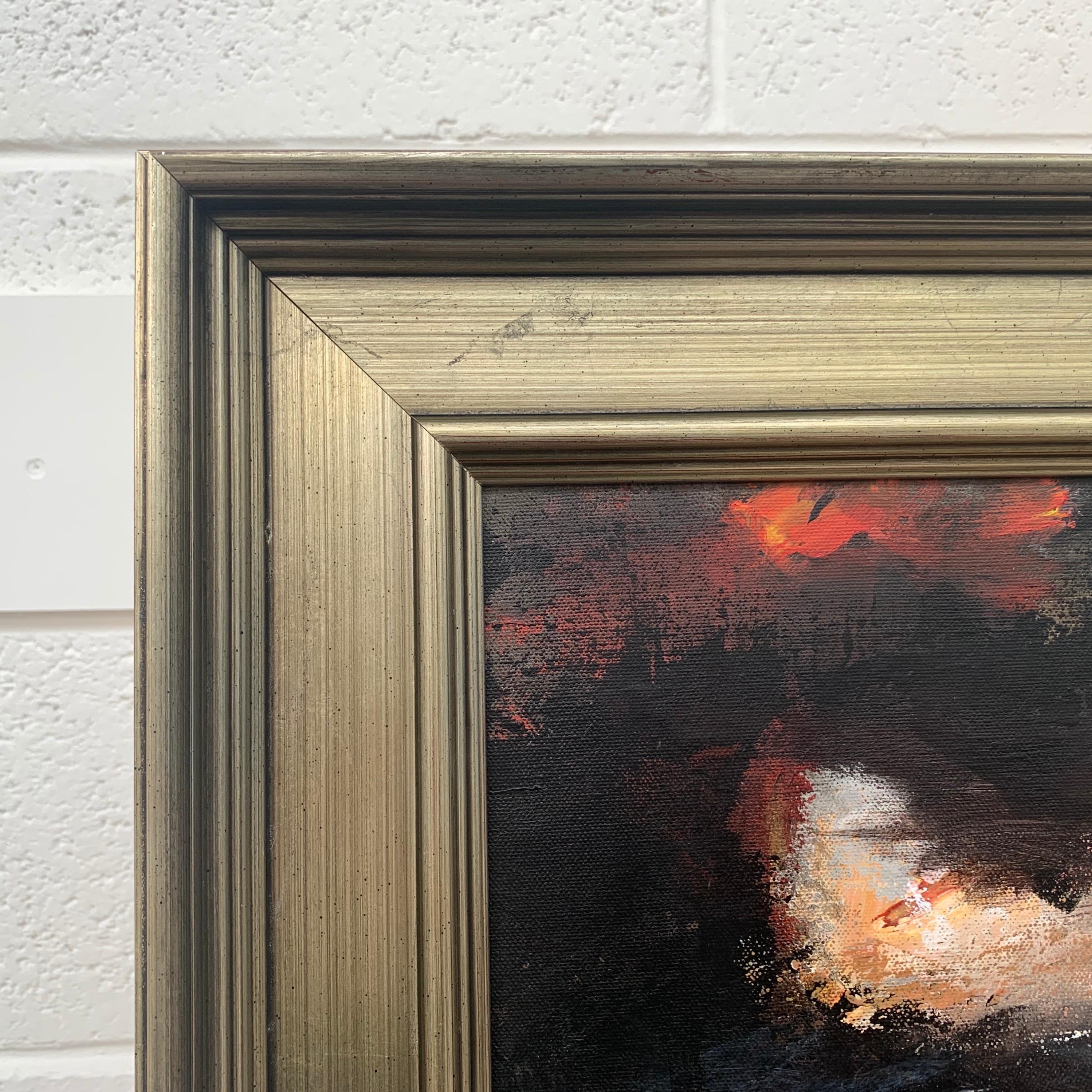 Art de paysage marin abstrait atmosphérique de la baie de Moonlight par un artiste britannique contemporain en vente 10