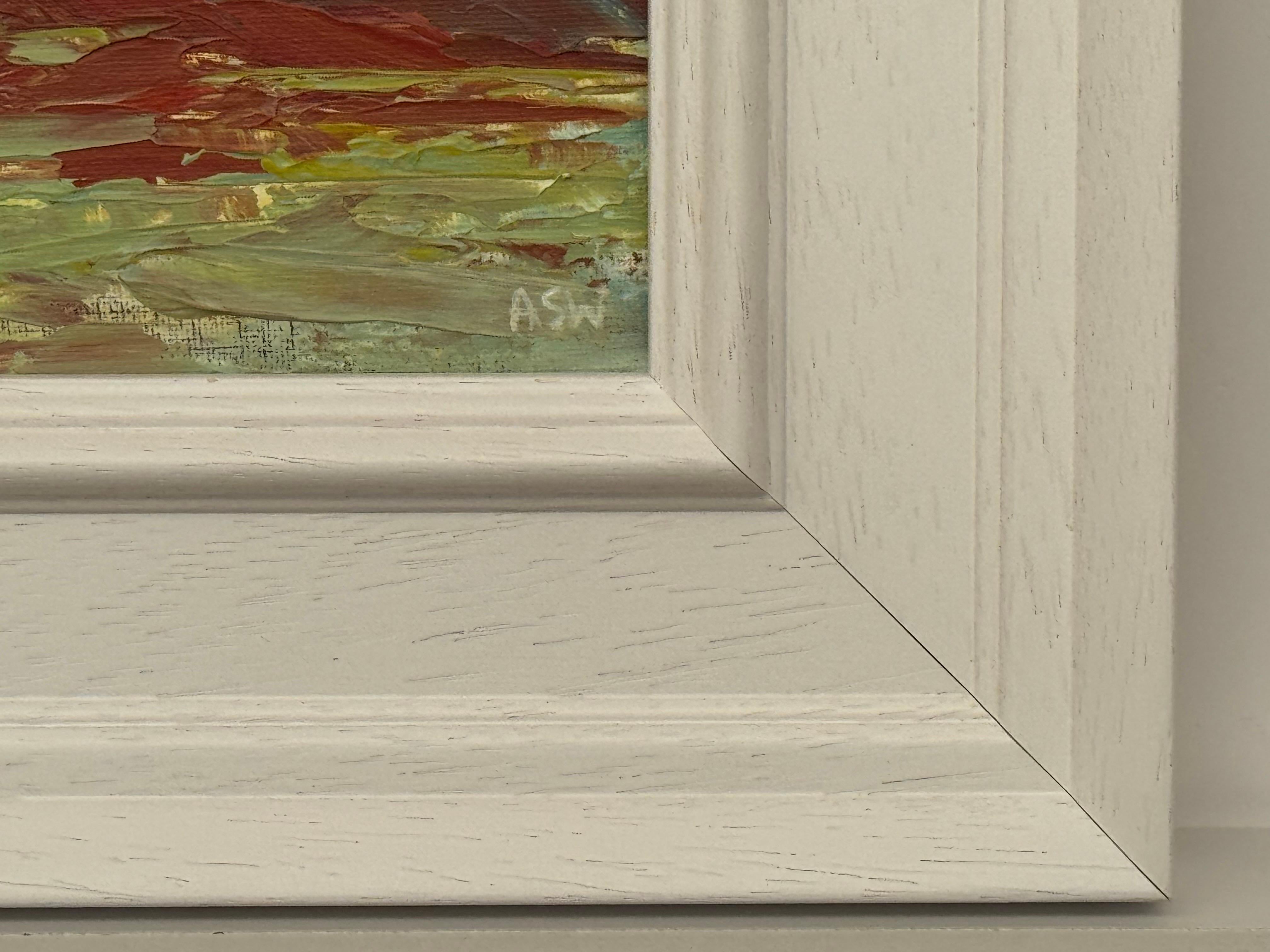 Luz de páramo - Estudio artístico de paisaje abstracto en miniatura por un artista contemporáneo en venta 1