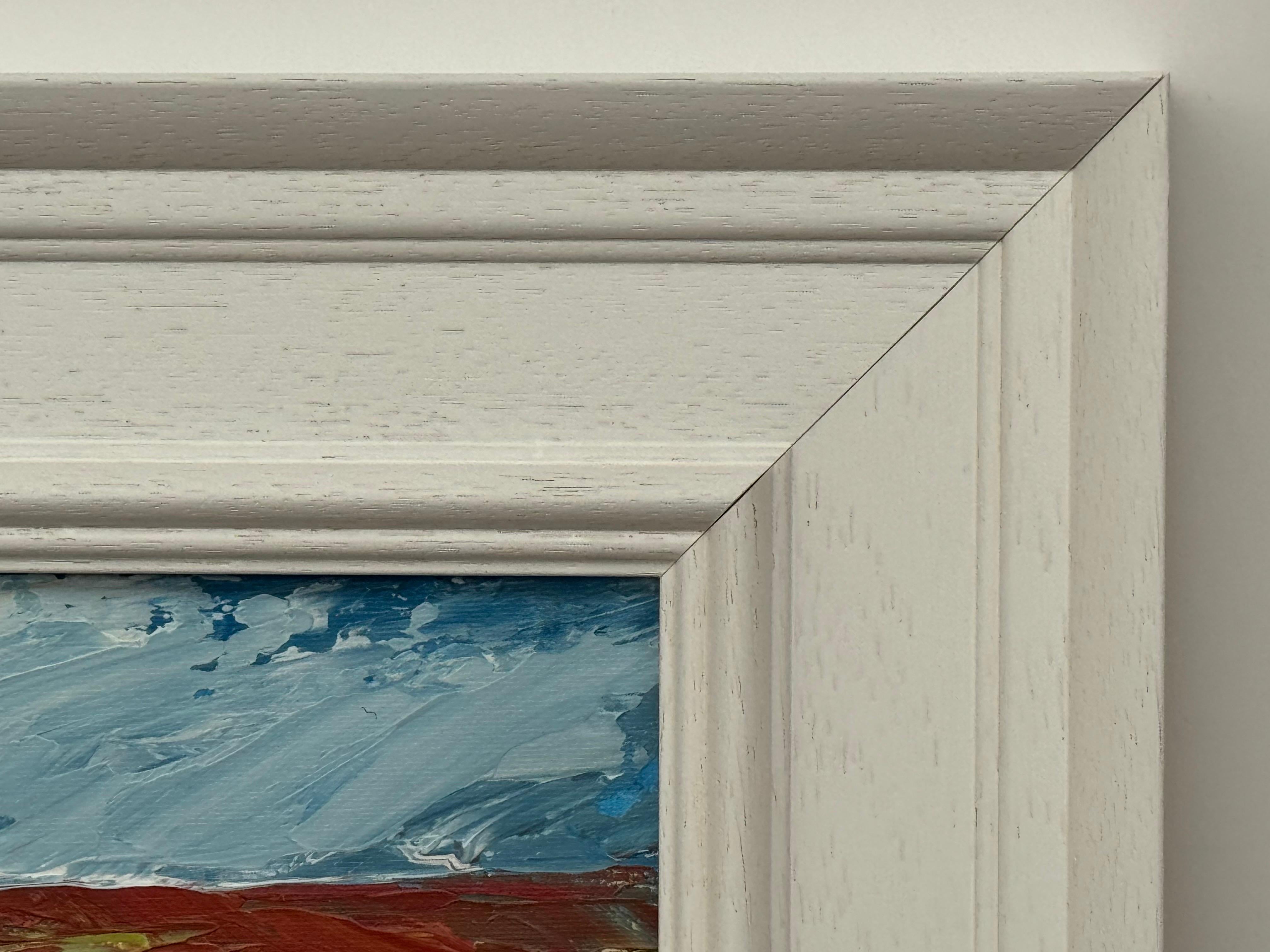 Luz de páramo - Estudio artístico de paisaje abstracto en miniatura por un artista contemporáneo en venta 4