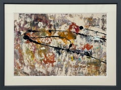 Orange, Black & Cream Abstract Expressionist Art - a Unique Original Painting