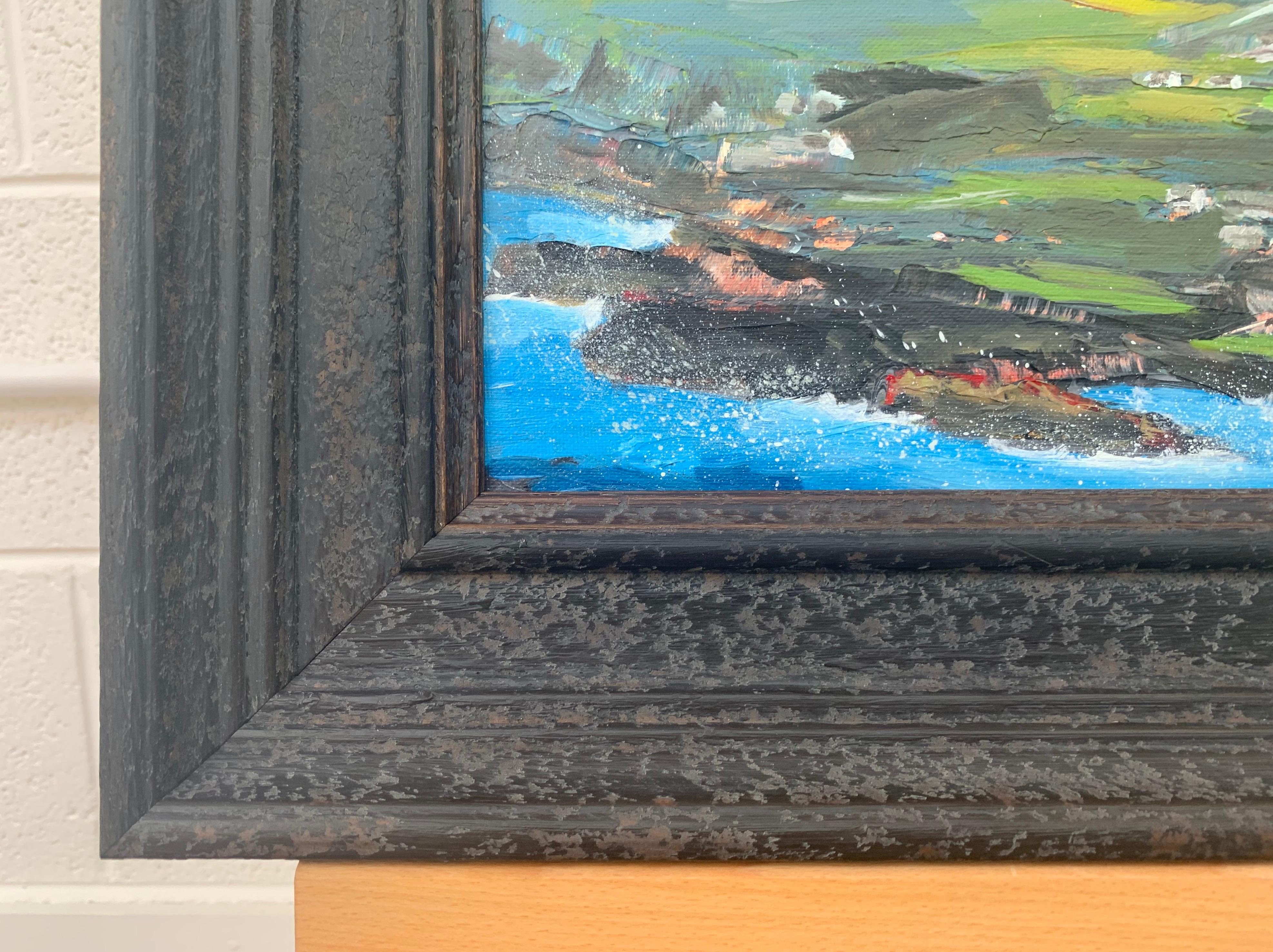 Paisaje abstracto original de las Tierras Altas de Escocia por un artista británico en venta 1