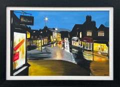 Painting of Ambleside in Lake District England at Night by English Urban Artist