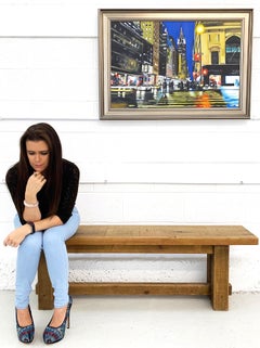 Quadro del Chrysler Building di New York realizzato da un artista urbano britannico da collezione