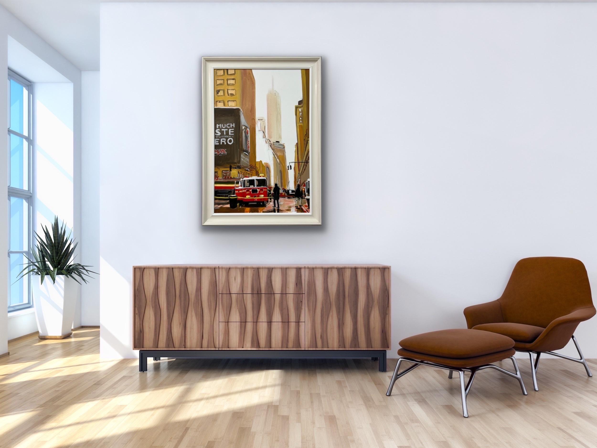 Quadro dei Vigili del Fuoco di New York City realizzato da un artista britannico in vendita 11