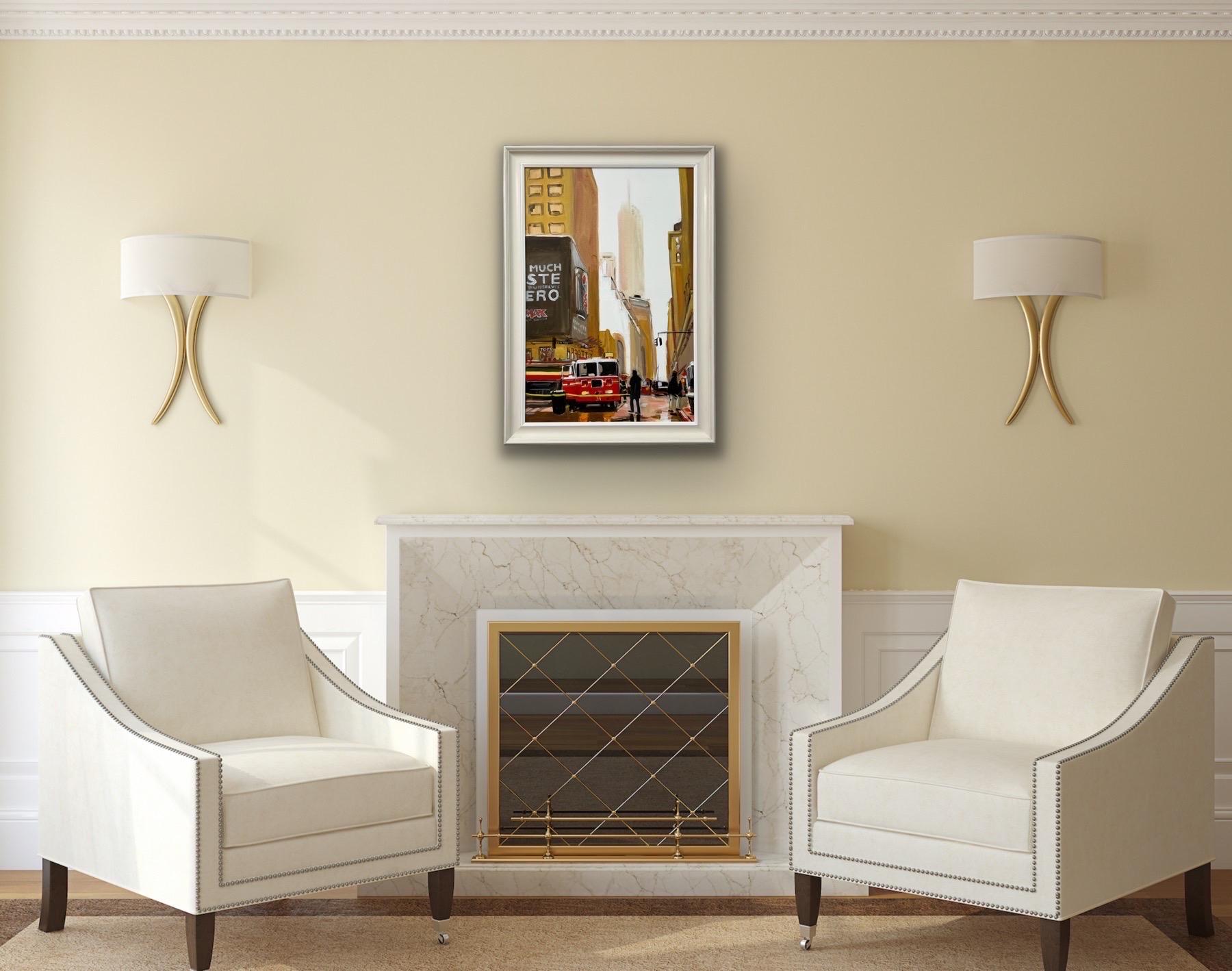 Quadro dei Vigili del Fuoco di New York City realizzato da un artista britannico in vendita 2