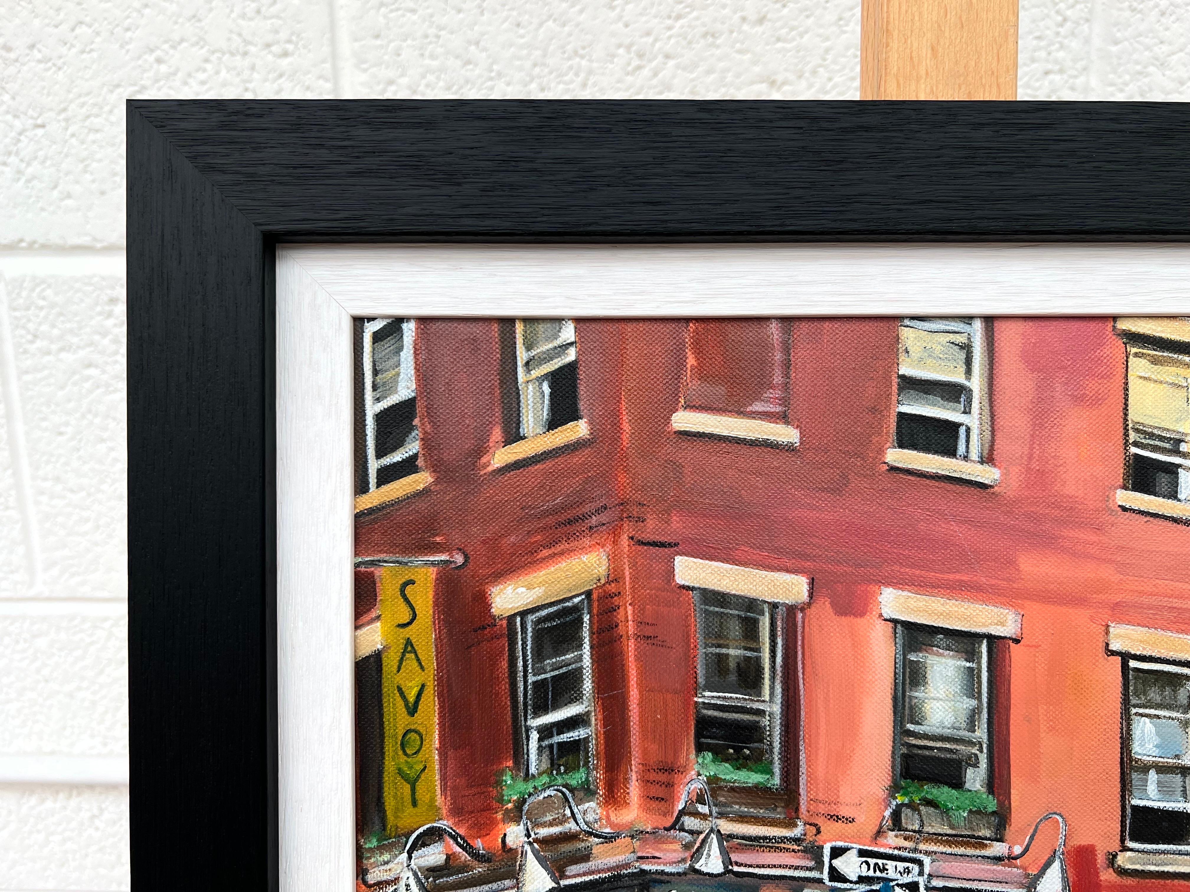 Painting of New York Street Corner Scene by Contemporary British Artist 6