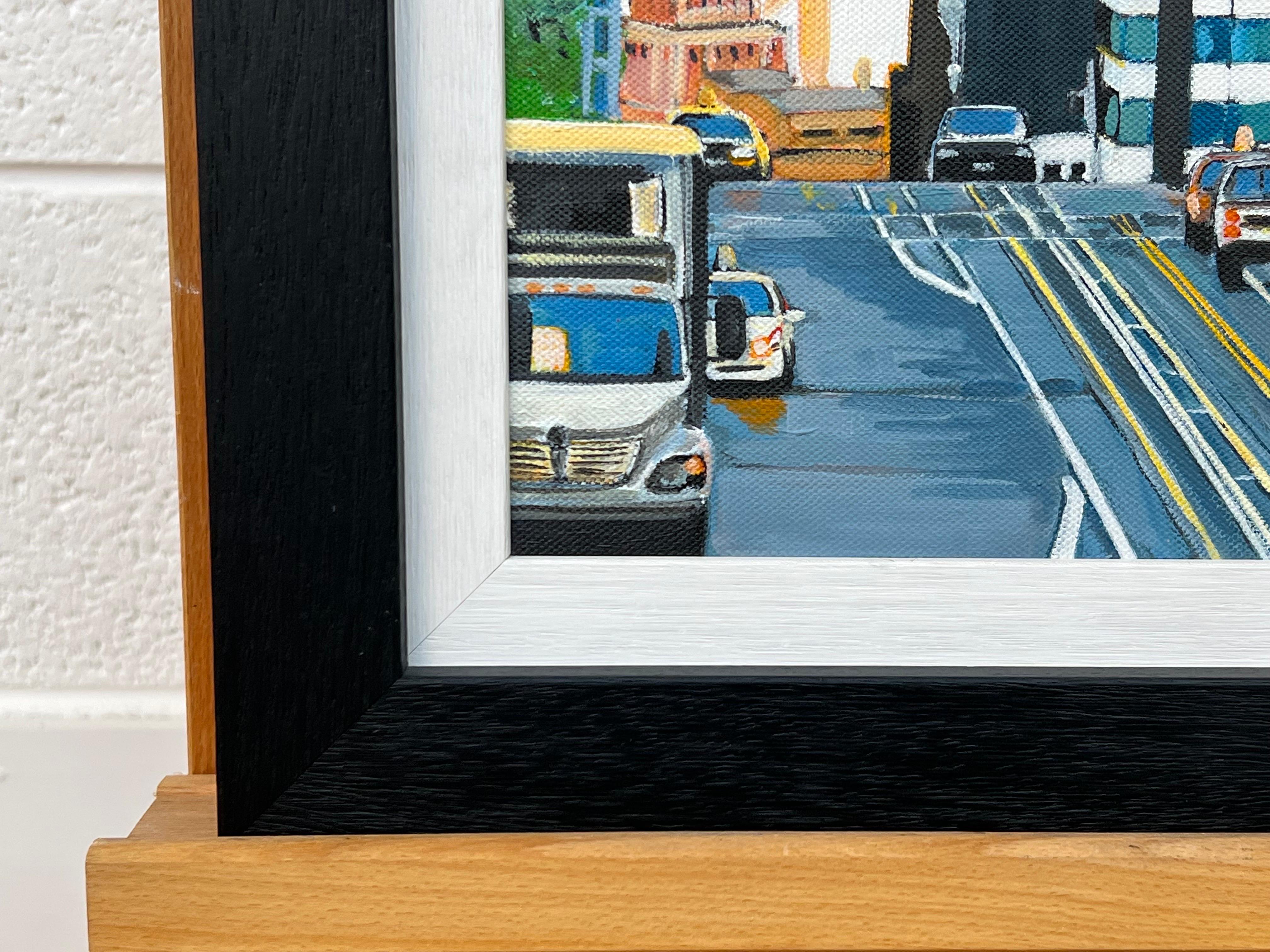 Quadro del ponte della baia di San Francisco in California realizzato da un artista britannico contemporaneo 5
